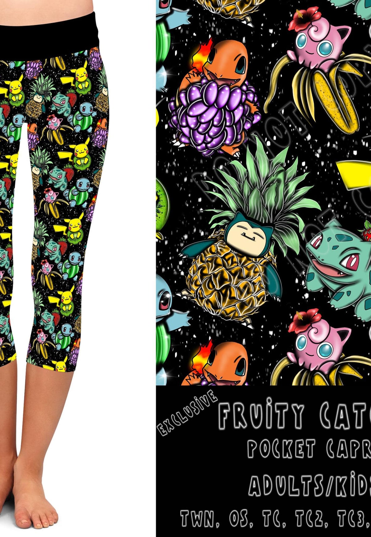 BATCH 68- FRUITY CATCH-LEGGINGS/CAPRI/JOGGER/Shorts-Stay Foxy Boutique, Florissant, Missouri