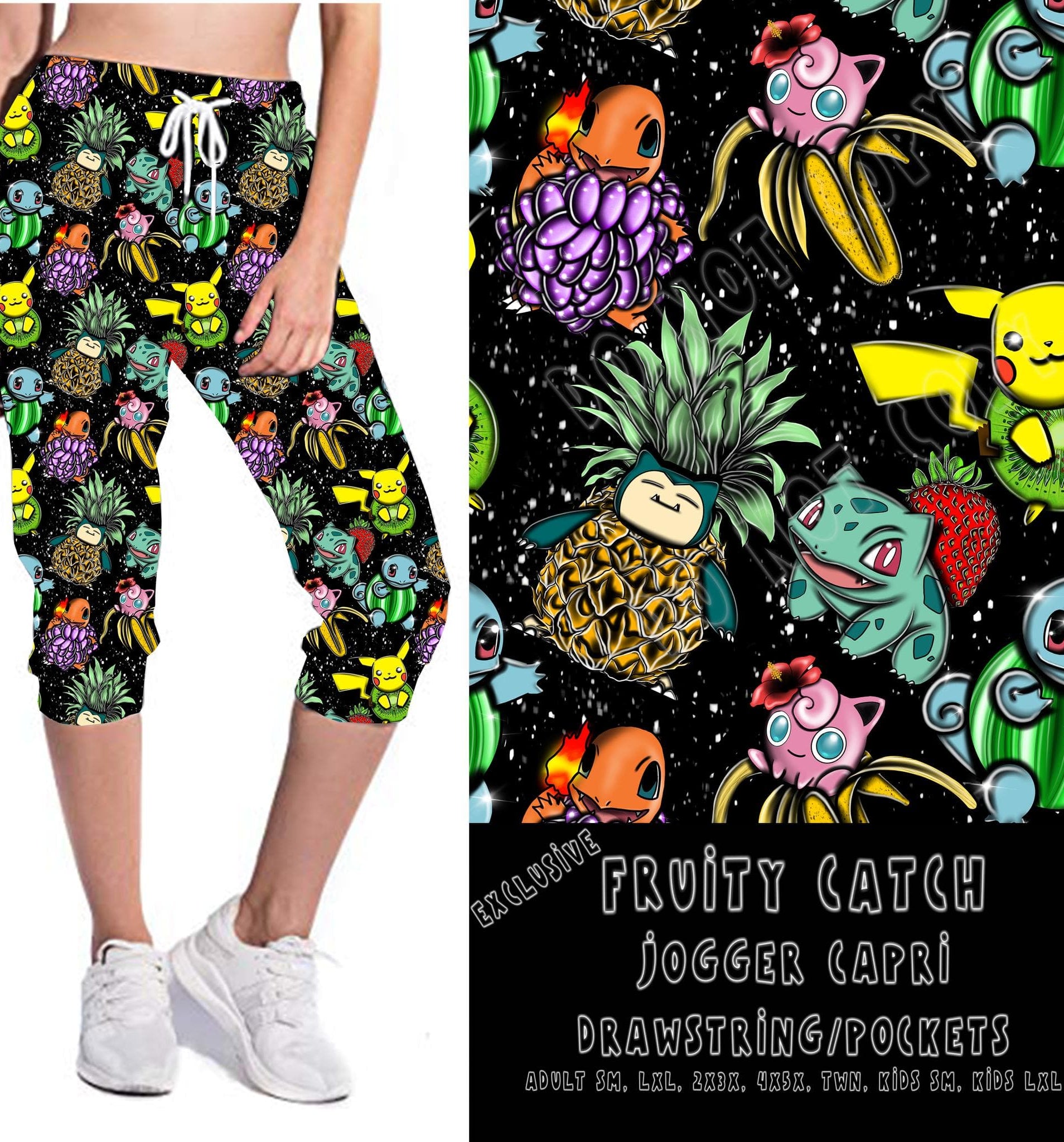 BATCH 68- FRUITY CATCH-LEGGINGS/CAPRI/JOGGER/Shorts-Stay Foxy Boutique, Florissant, Missouri