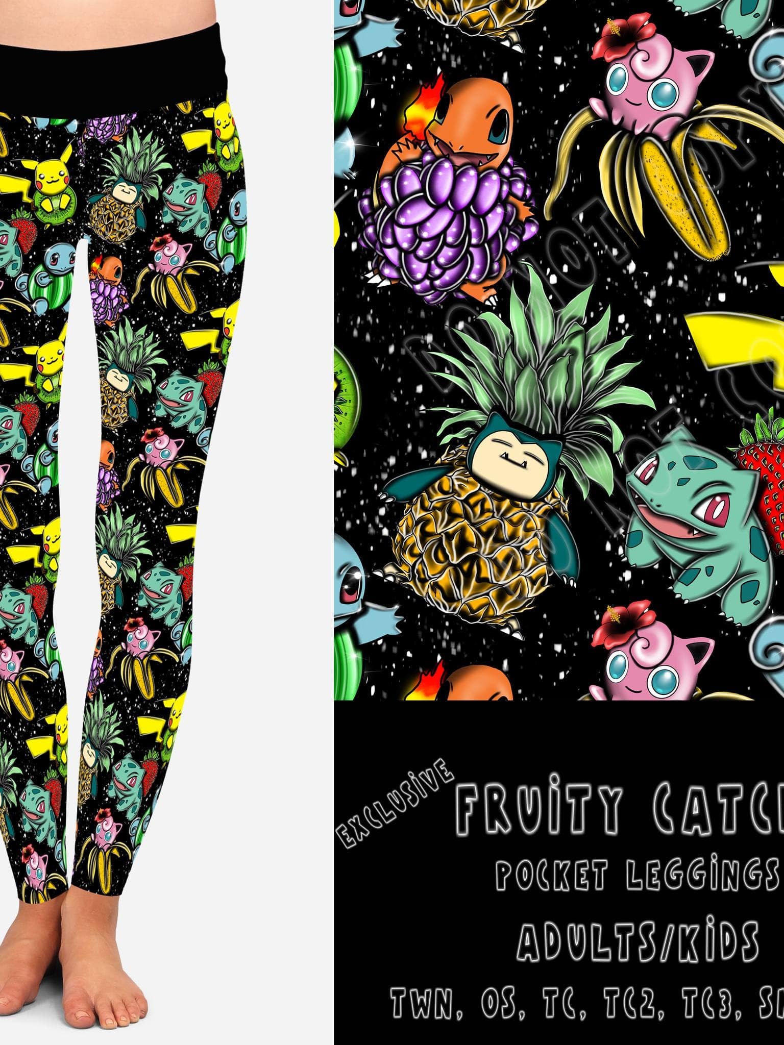 BATCH 68- FRUITY CATCH-LEGGINGS/CAPRI/JOGGER/Shorts-Stay Foxy Boutique, Florissant, Missouri