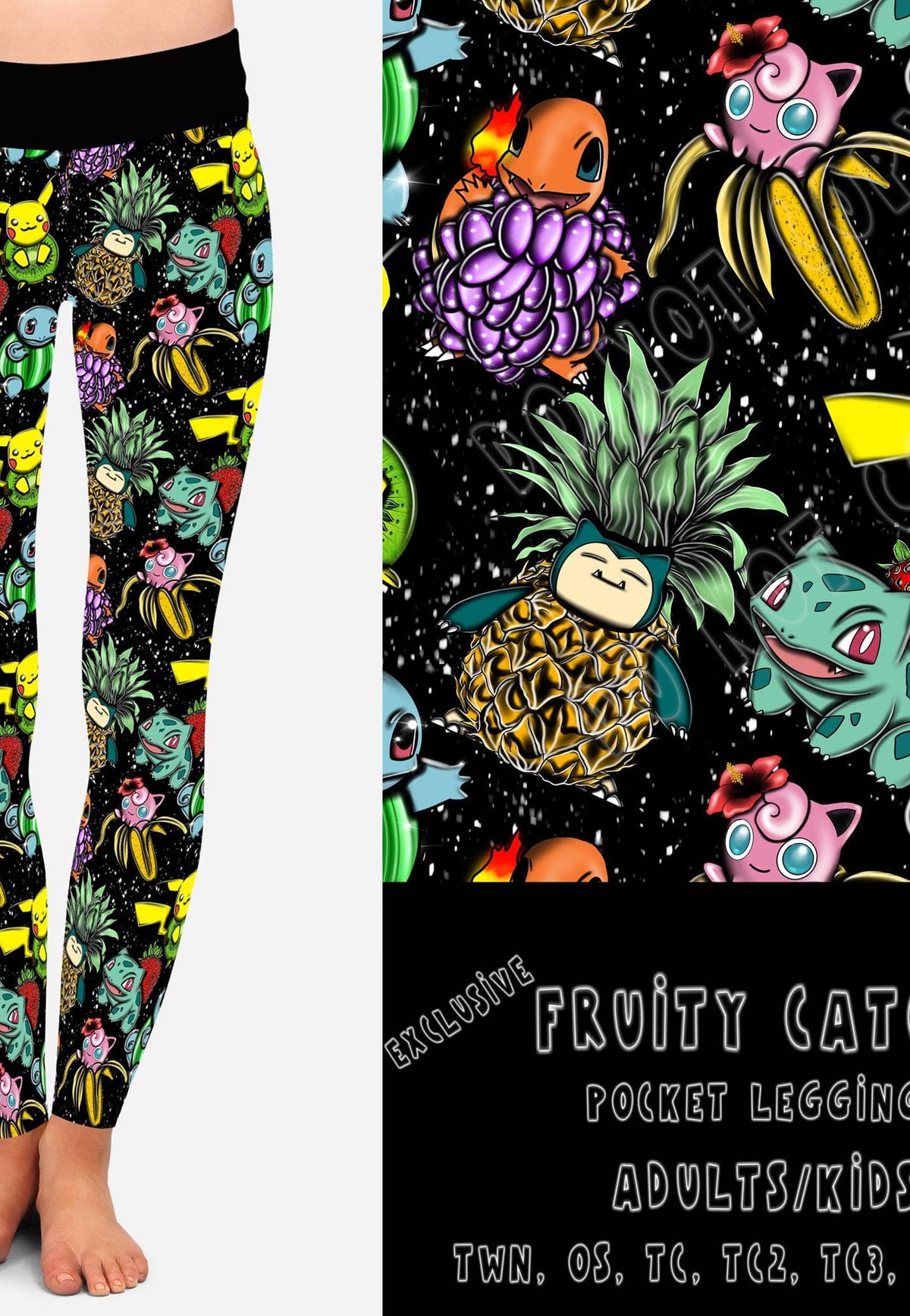BATCH 68- FRUITY CATCH-LEGGINGS/CAPRI/JOGGER/Shorts-Stay Foxy Boutique, Florissant, Missouri