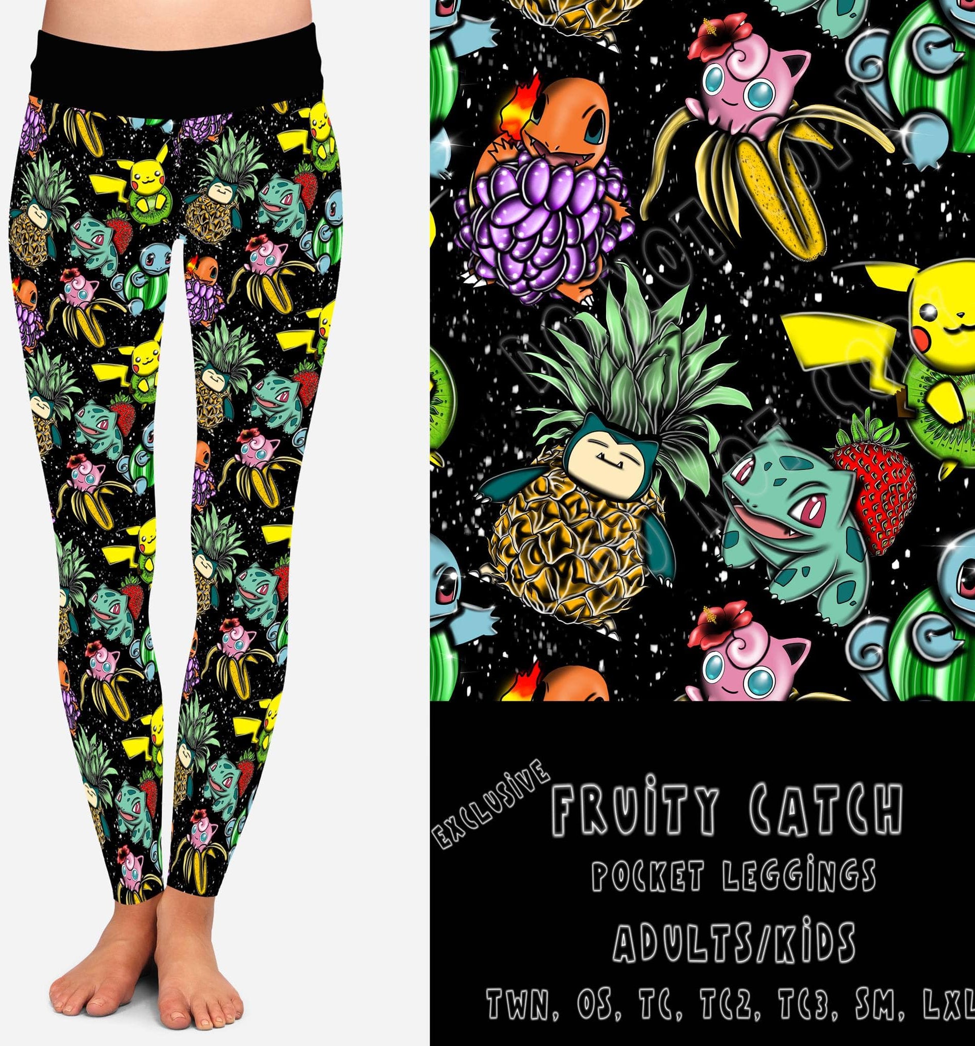 BATCH 68- FRUITY CATCH-LEGGINGS/CAPRI/JOGGER/Shorts-Stay Foxy Boutique, Florissant, Missouri