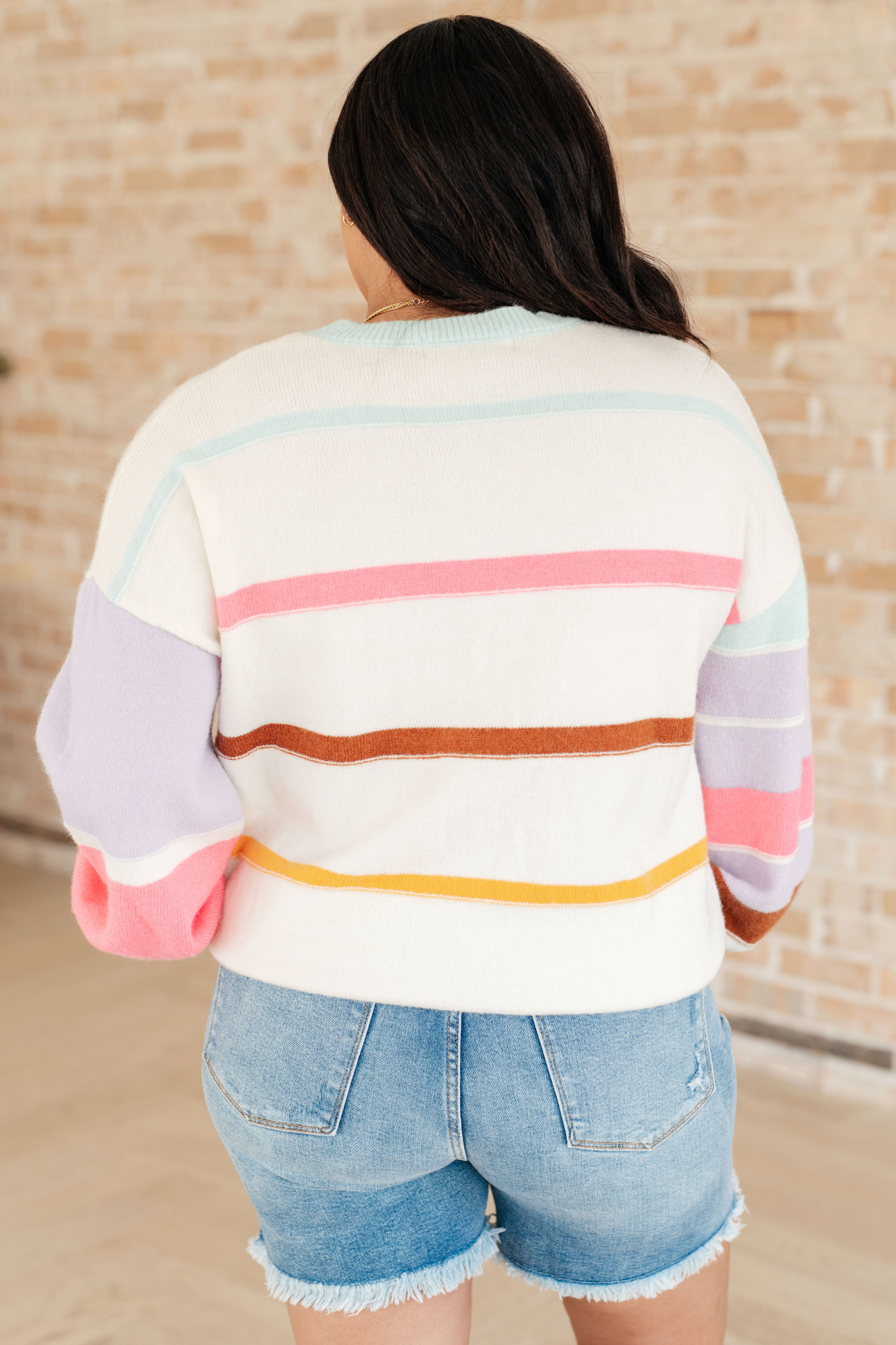 Flawless Features Striped Sweater-Tops-Stay Foxy Boutique, Florissant, Missouri