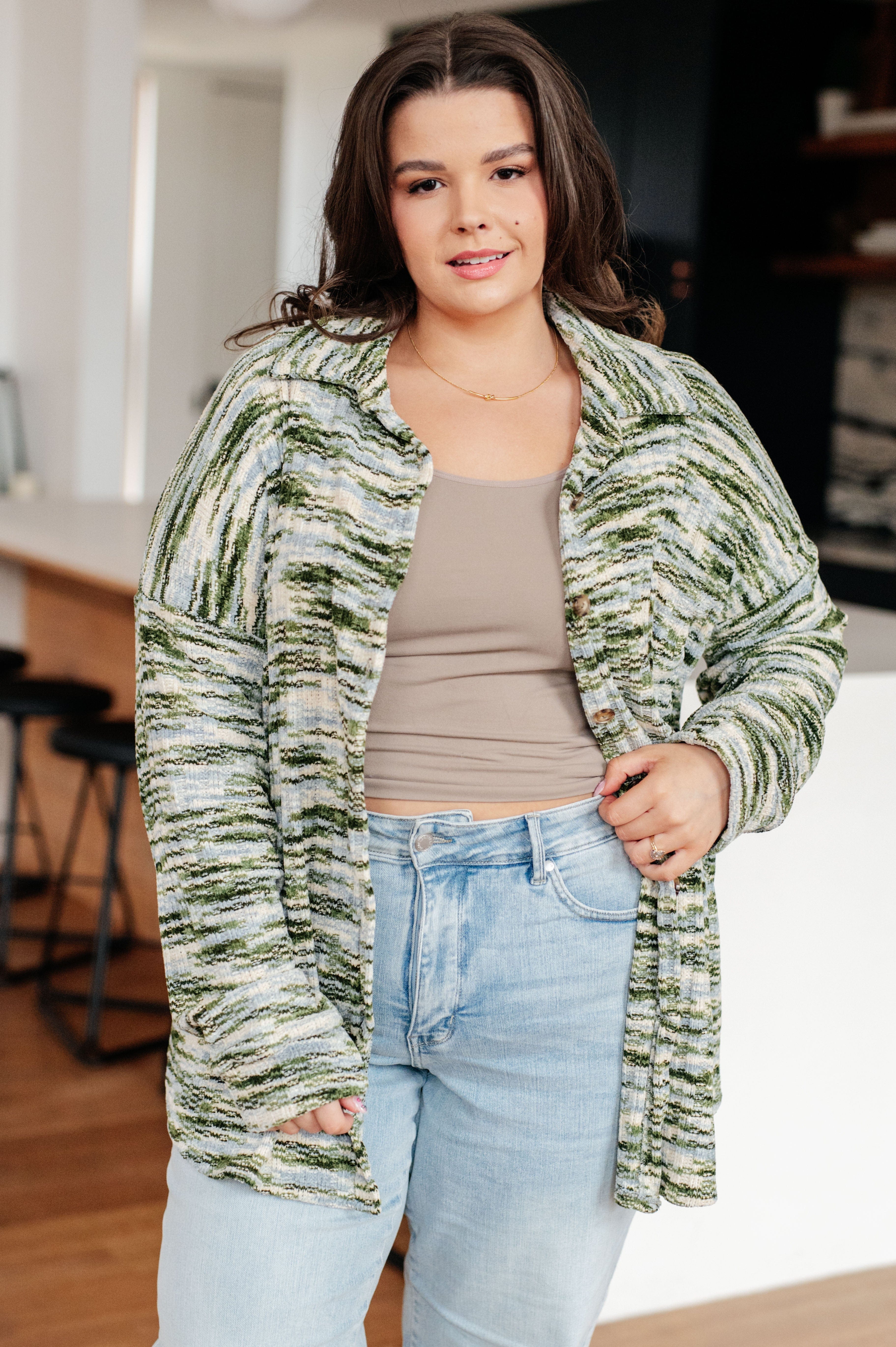 Forest of Feelings Knit Shacket-Womens-Stay Foxy Boutique, Florissant, Missouri