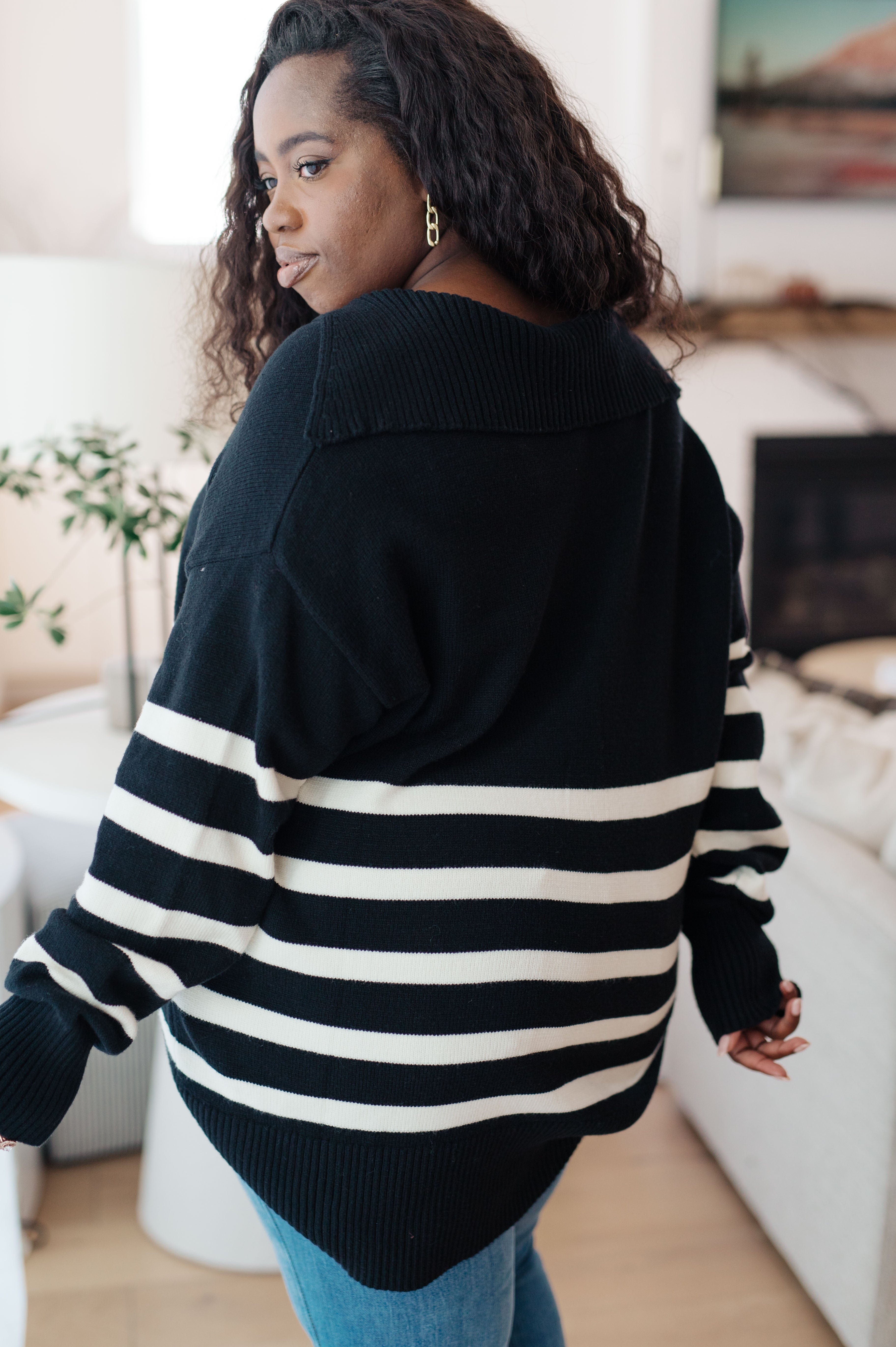 From Here On Out Striped Sweater-Womens-Stay Foxy Boutique, Florissant, Missouri
