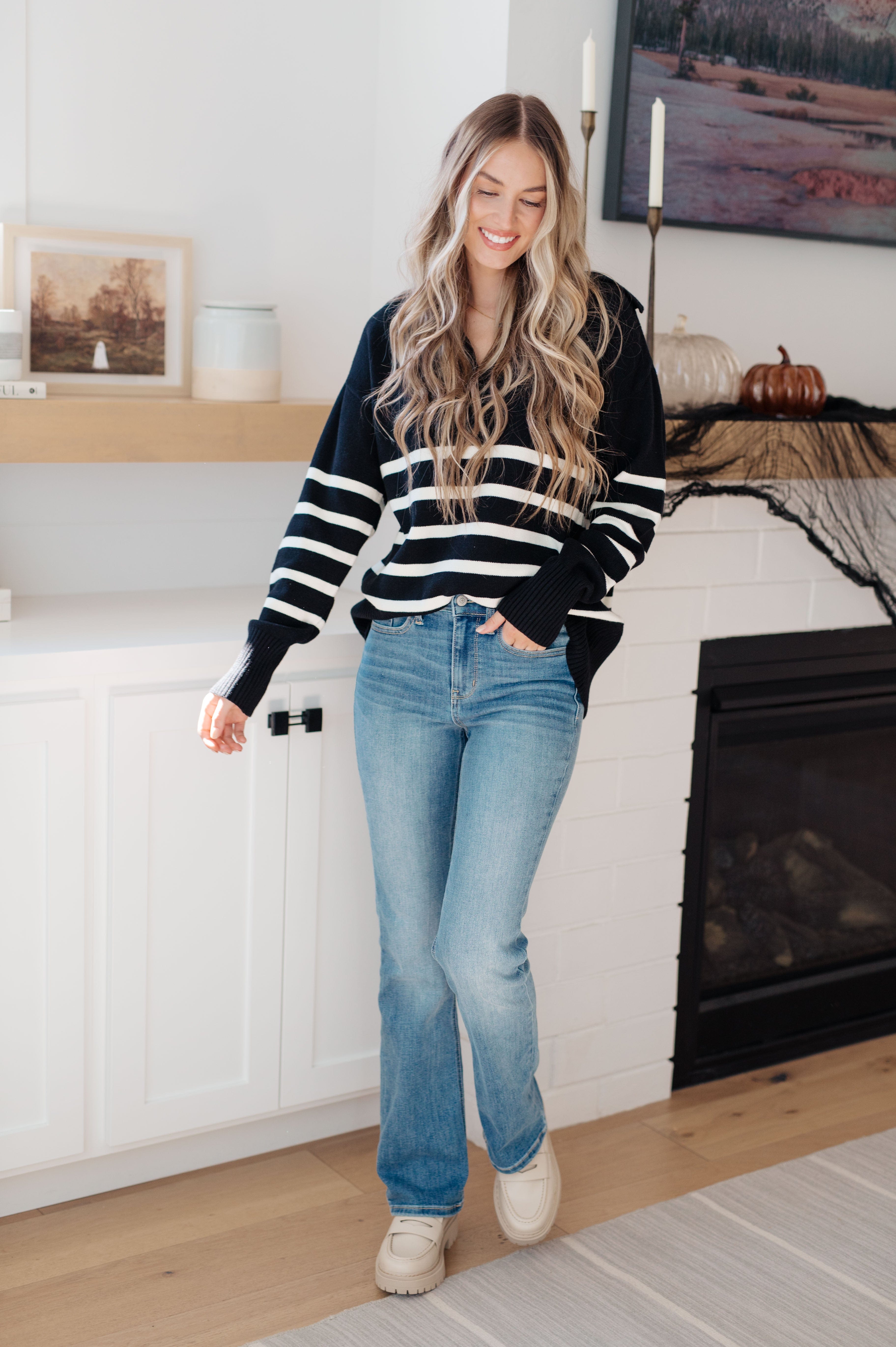 From Here On Out Striped Sweater-Womens-Stay Foxy Boutique, Florissant, Missouri