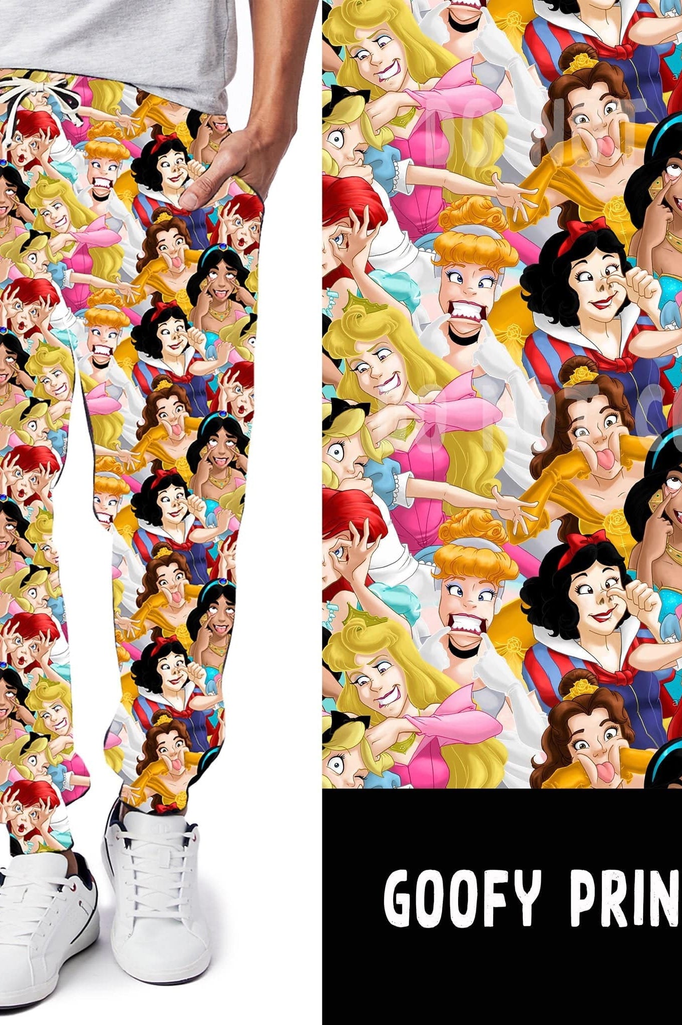 BATCH 59-GOOFY PRINCESS LEGGINGS/JOGGERS-Stay Foxy Boutique, Florissant, Missouri