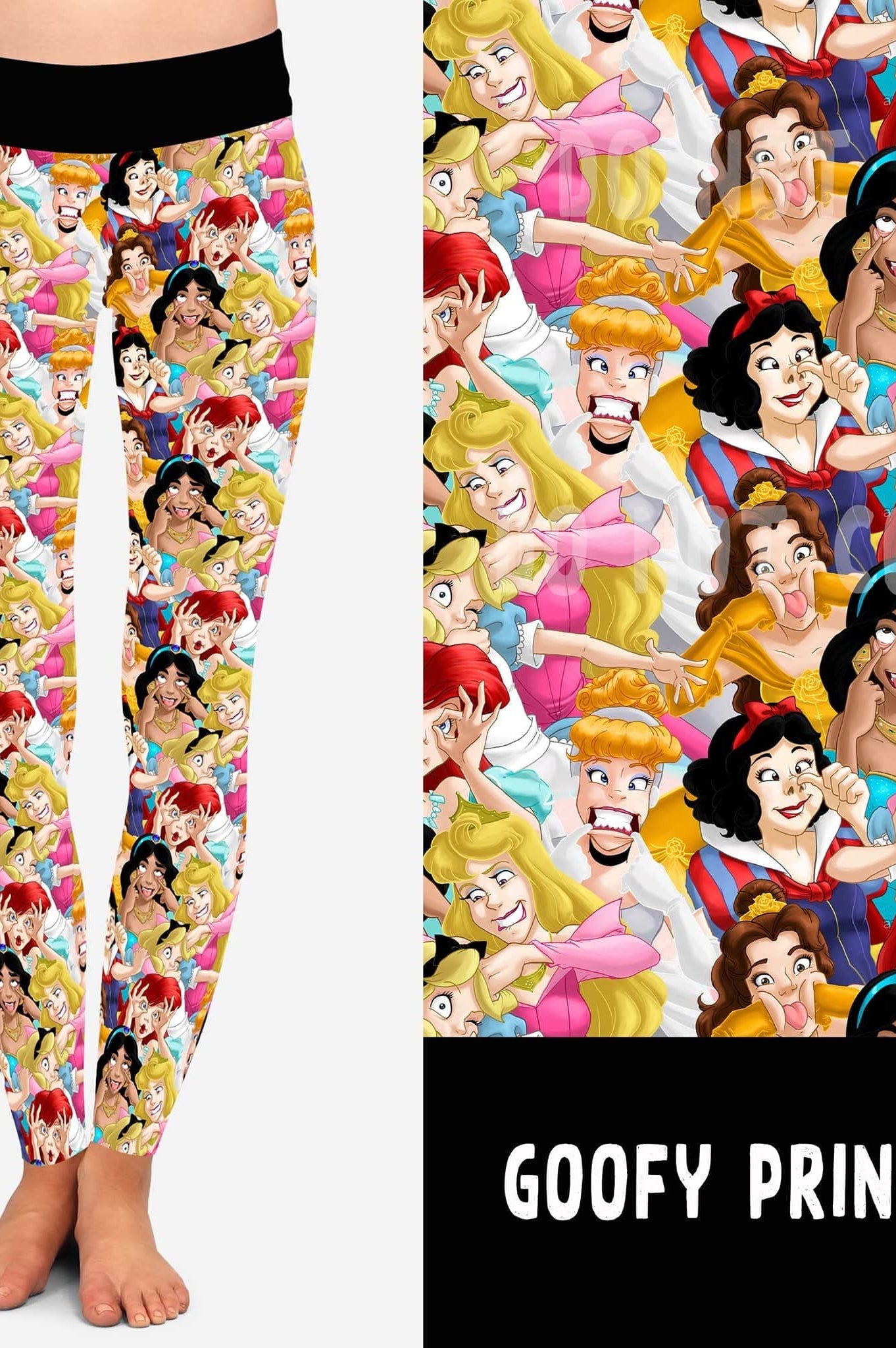 BATCH 59-GOOFY PRINCESS LEGGINGS/JOGGERS-Stay Foxy Boutique, Florissant, Missouri