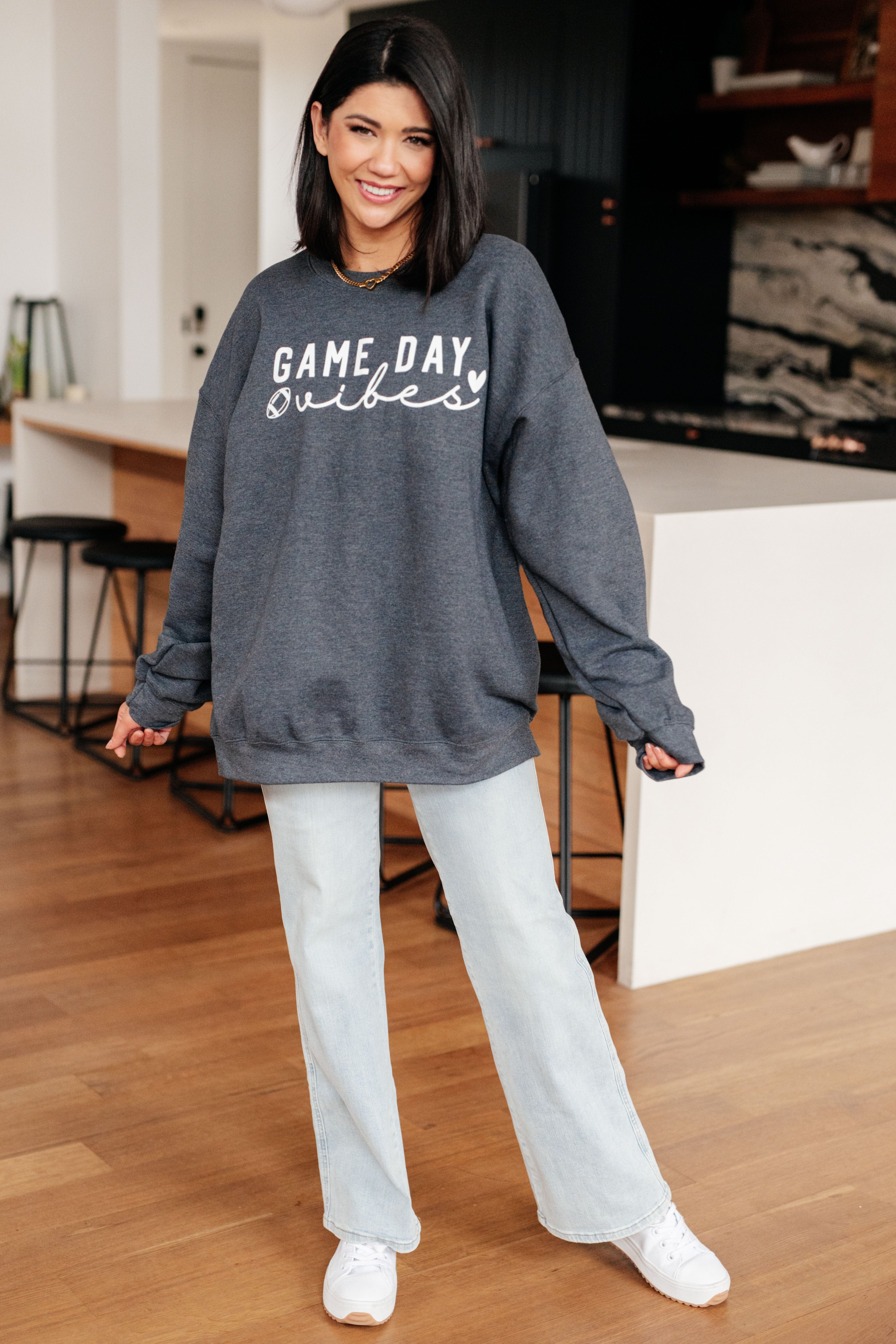 Game Day Vibes Pullover-Womens-Stay Foxy Boutique, Florissant, Missouri