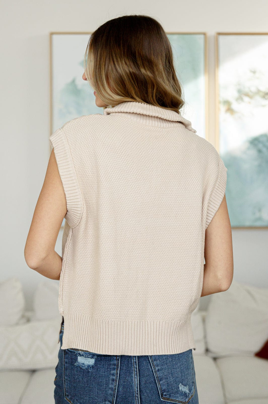 Golf At Four Cable Knit Vest-Layers-Stay Foxy Boutique, Florissant, Missouri