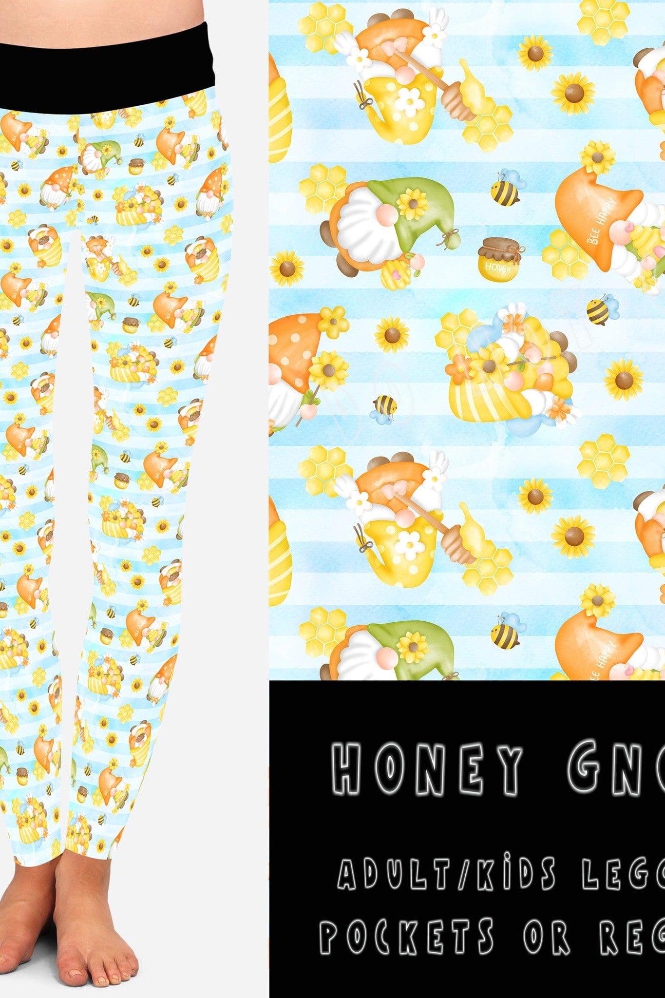 BATCH 65- HONEY GNOME LEGGINGS/CAPRI/JOGGERS-Stay Foxy Boutique, Florissant, Missouri