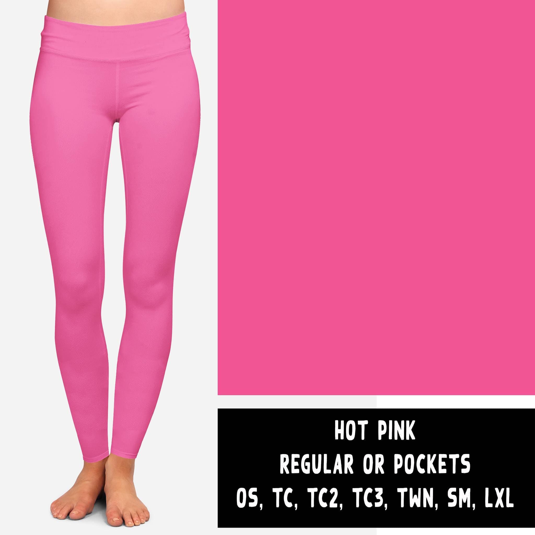 SOLIDS RUN-HOT PINK LEGGINGS/JOGGERS-Stay Foxy Boutique, Florissant, Missouri