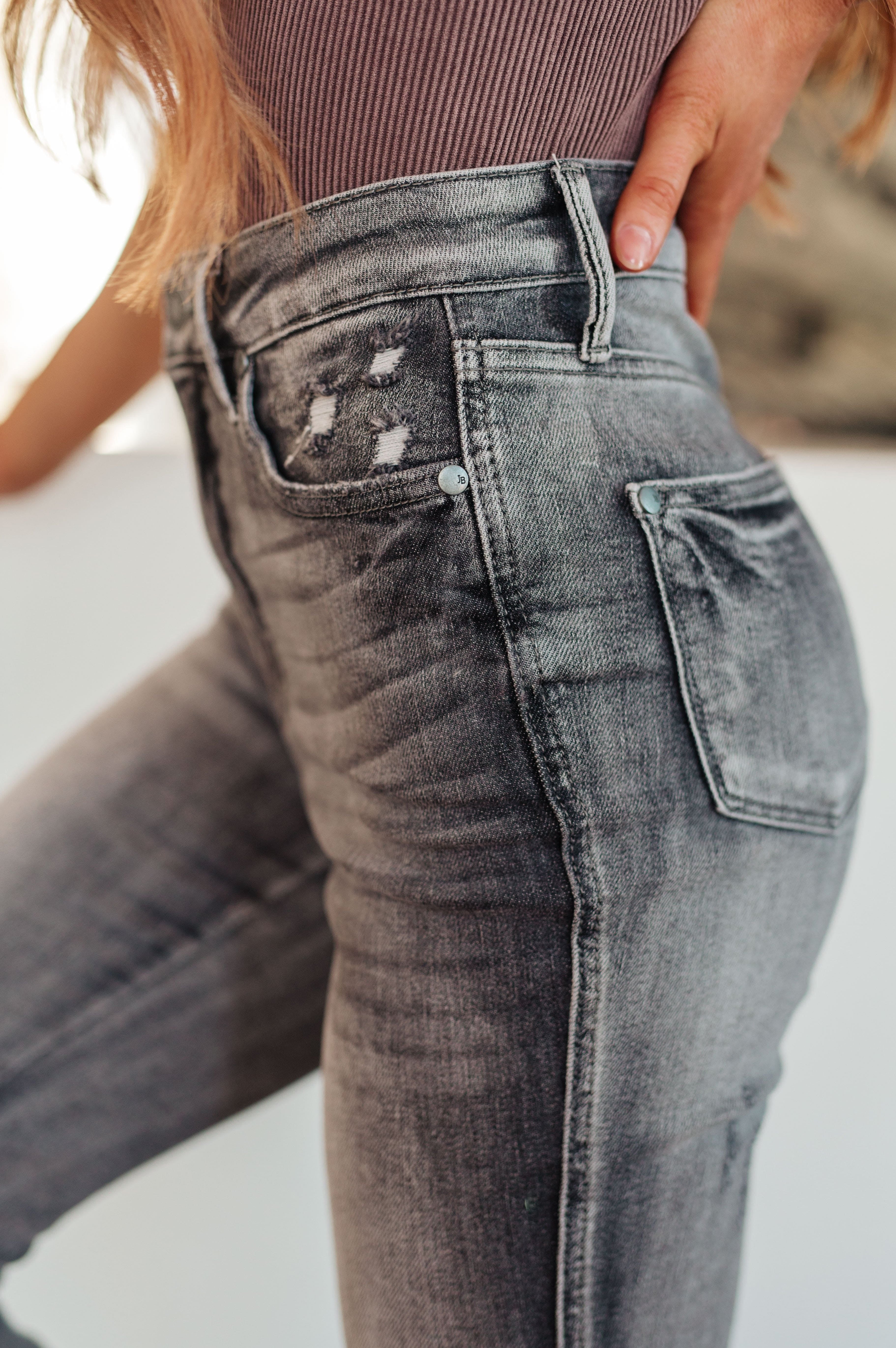 Hadley High Rise Control Top Release Hem Skinny-Womens-Stay Foxy Boutique, Florissant, Missouri