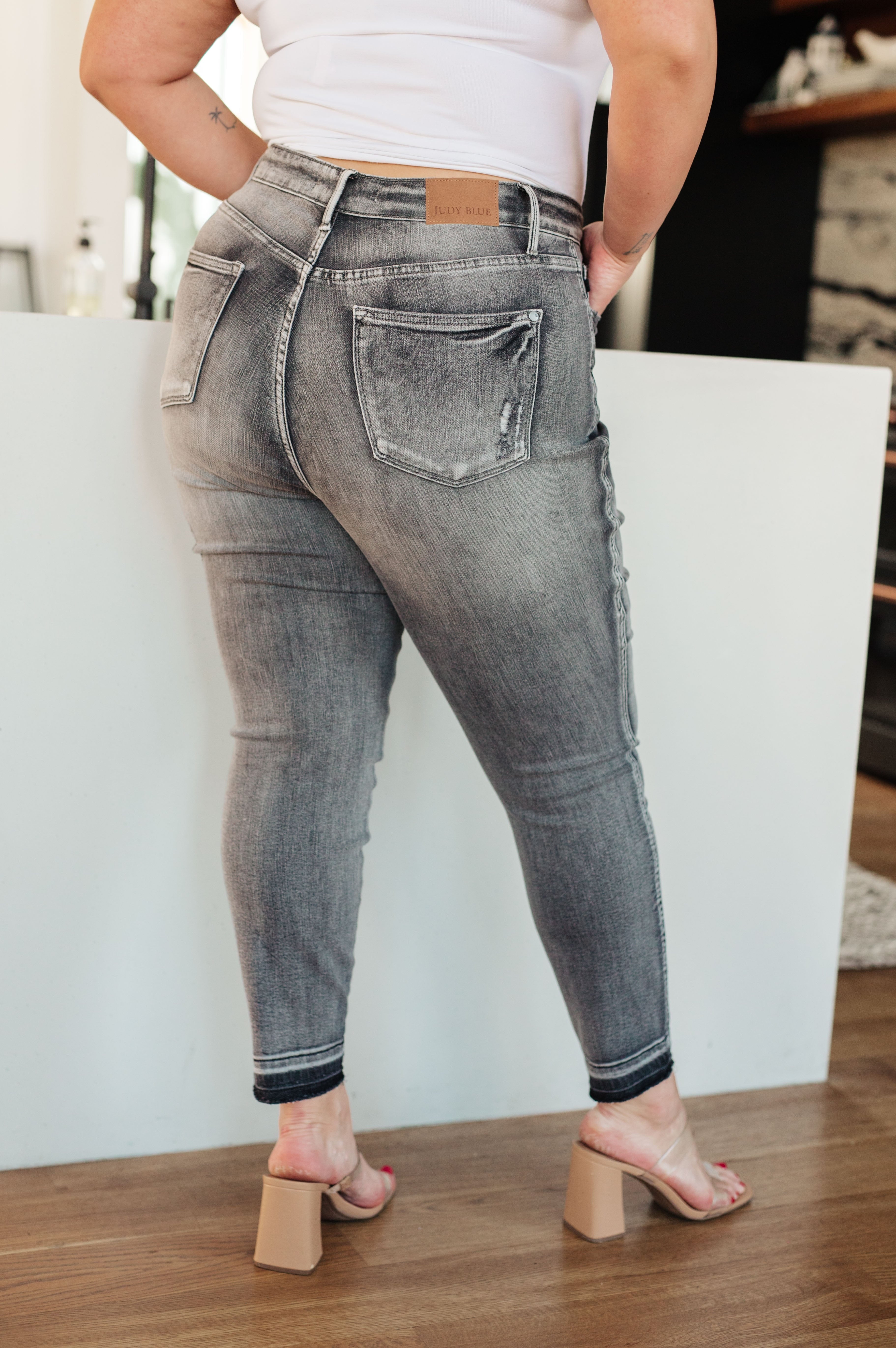 Hadley High Rise Control Top Release Hem Skinny-Womens-Stay Foxy Boutique, Florissant, Missouri