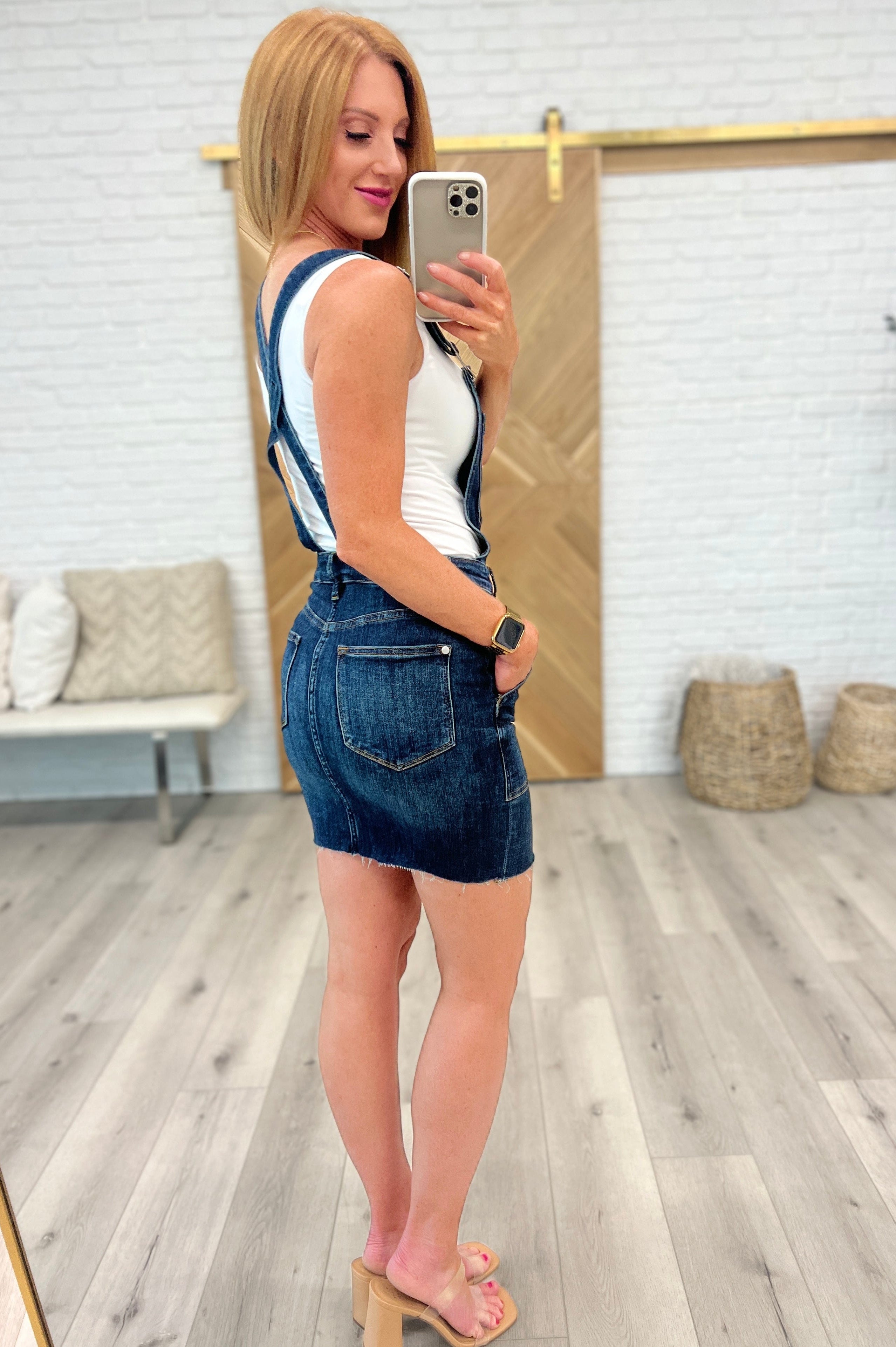 Agnes Denim Overall Dress-Womens-Stay Foxy Boutique, Florissant, Missouri