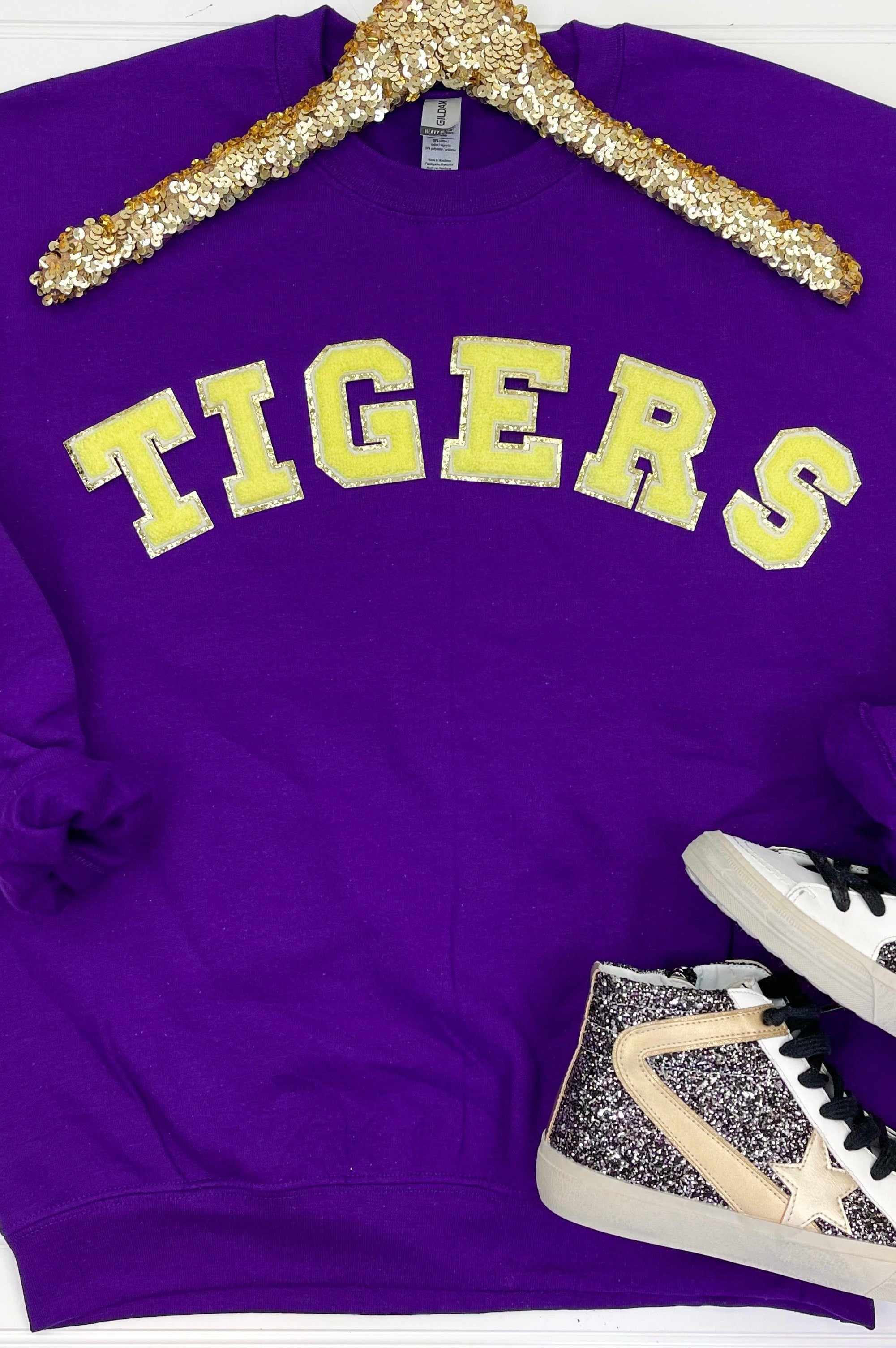 PREORDER: Game Day Patch Sweatshirt-Womens-Stay Foxy Boutique, Florissant, Missouri