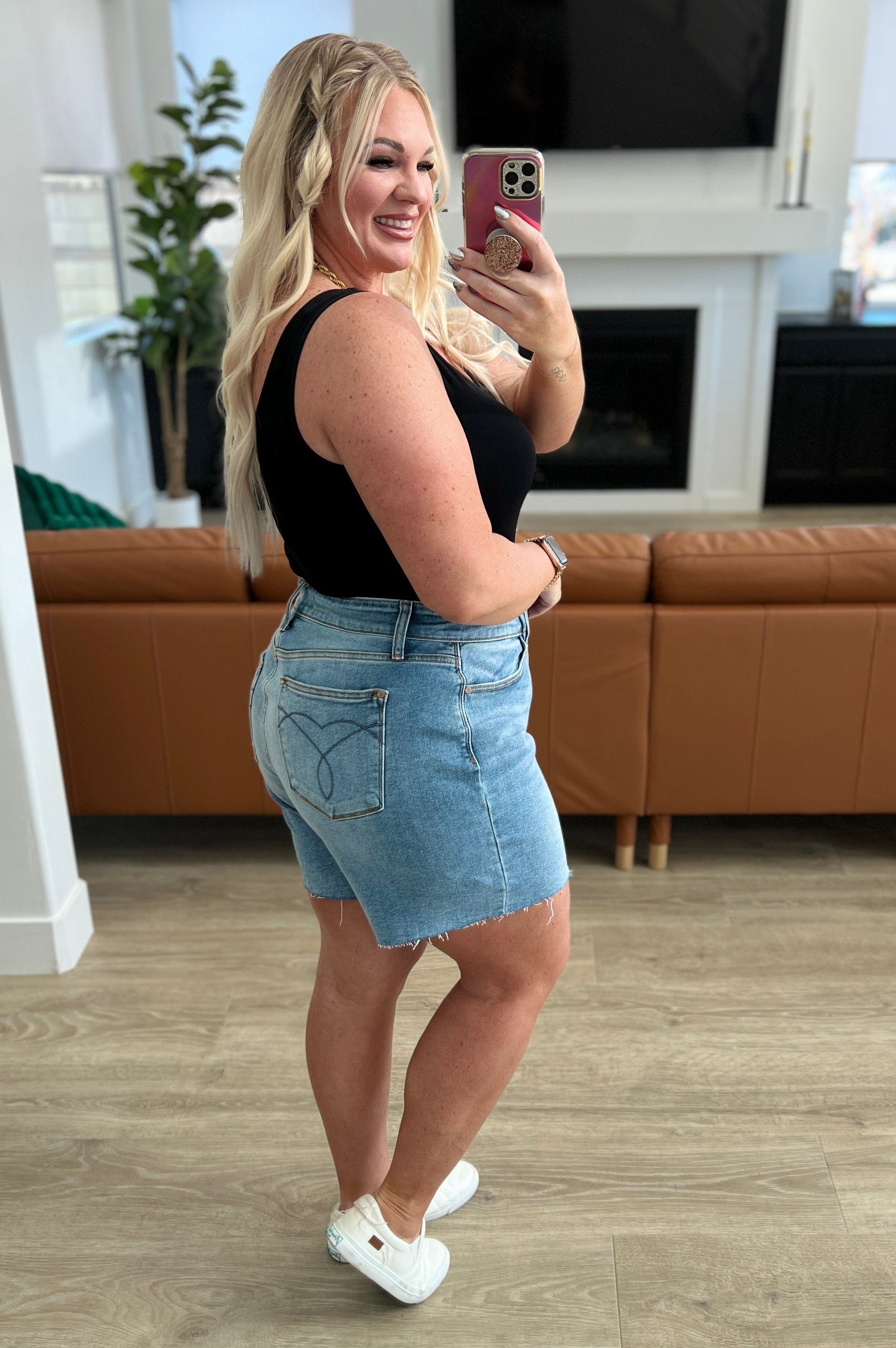 Willa High Rise Cutoff Shorts-Womens-Stay Foxy Boutique, Florissant, Missouri