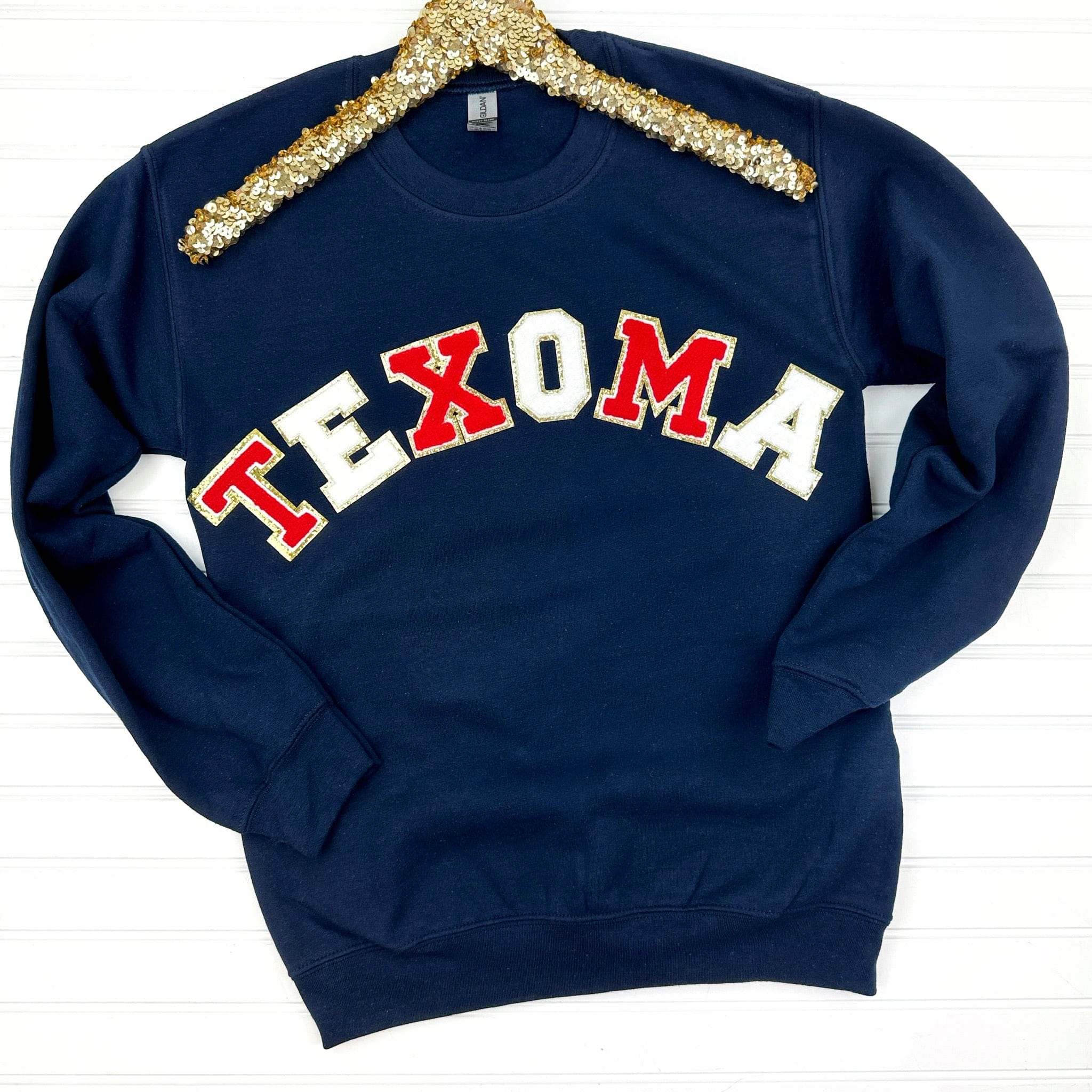 PREORDER: Game Day Patch Sweatshirt-Womens-Stay Foxy Boutique, Florissant, Missouri