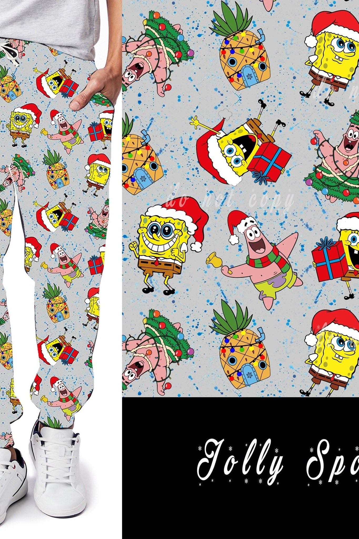 HOLIDAY BATCH 1- HOLIDAY SPONGE LEGGINGS/JOGGERS-Stay Foxy Boutique, Florissant, Missouri