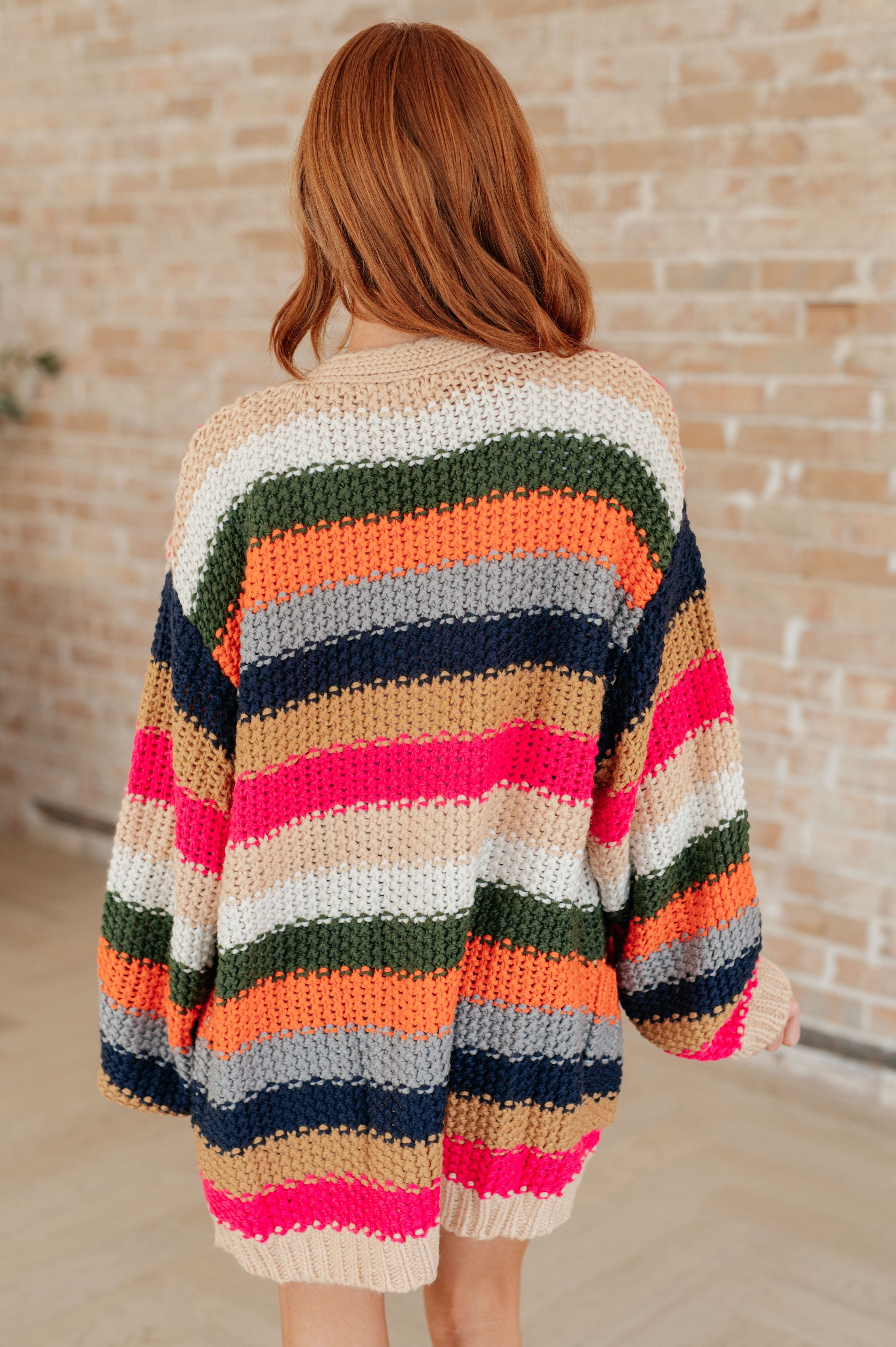 Life in Technicolor Knit Cardigan-Tops-Stay Foxy Boutique, Florissant, Missouri