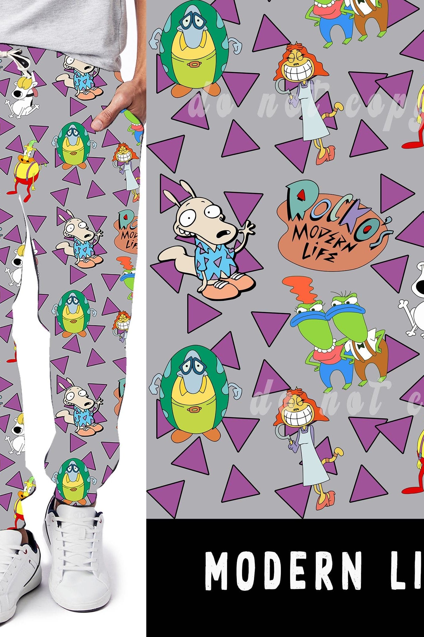 90'S TOON RUN- MODERN LIFE LEGGINGS/JOGGERS-Stay Foxy Boutique, Florissant, Missouri