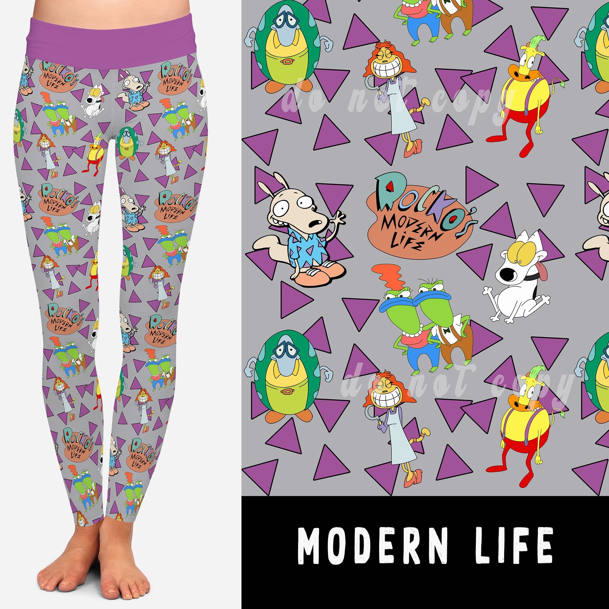 90'S TOON RUN- MODERN LIFE LEGGINGS/JOGGERS-Stay Foxy Boutique, Florissant, Missouri