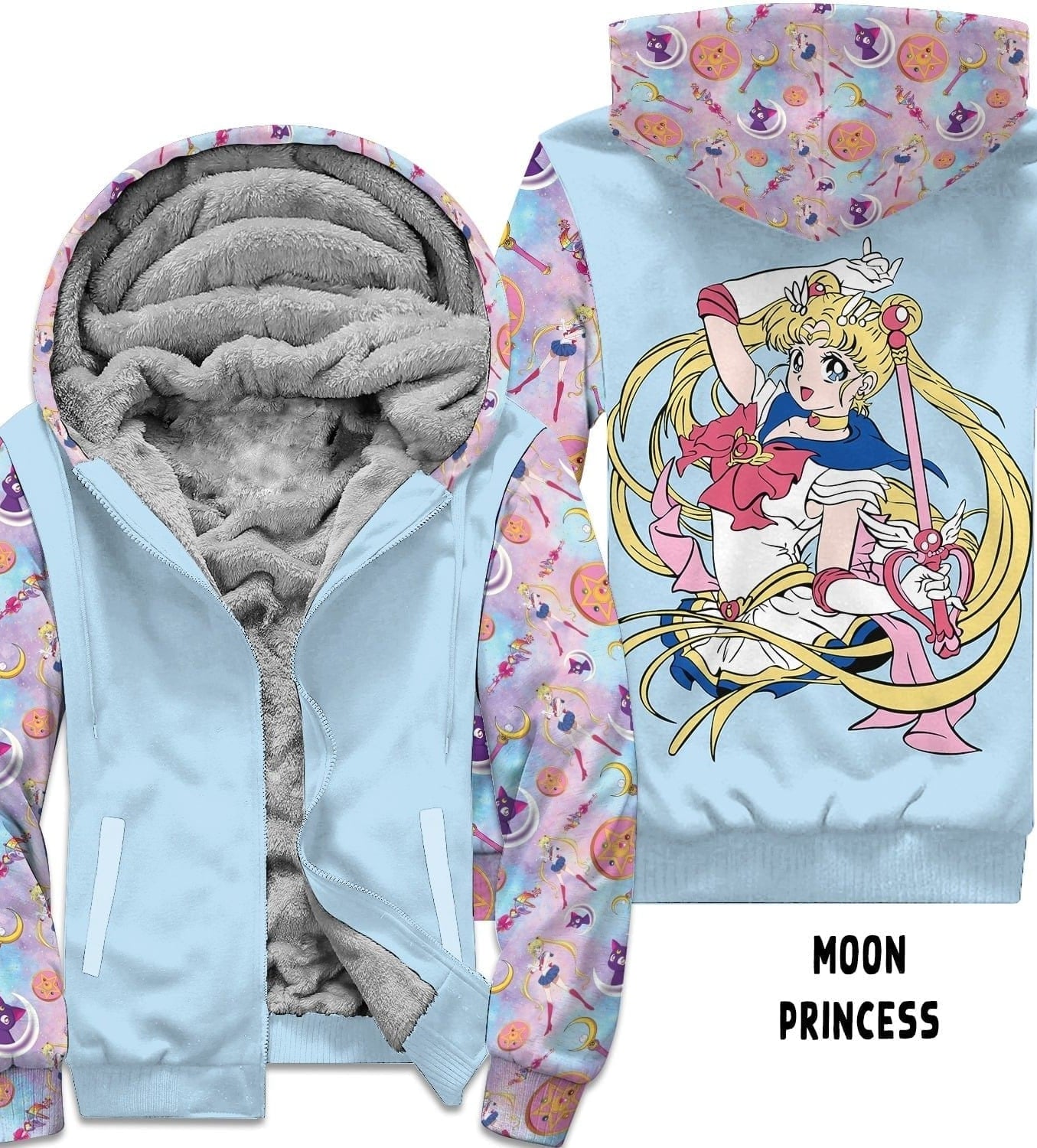 FLEECE JACKET RUN 22- MOON PRINCESS-Stay Foxy Boutique, Florissant, Missouri