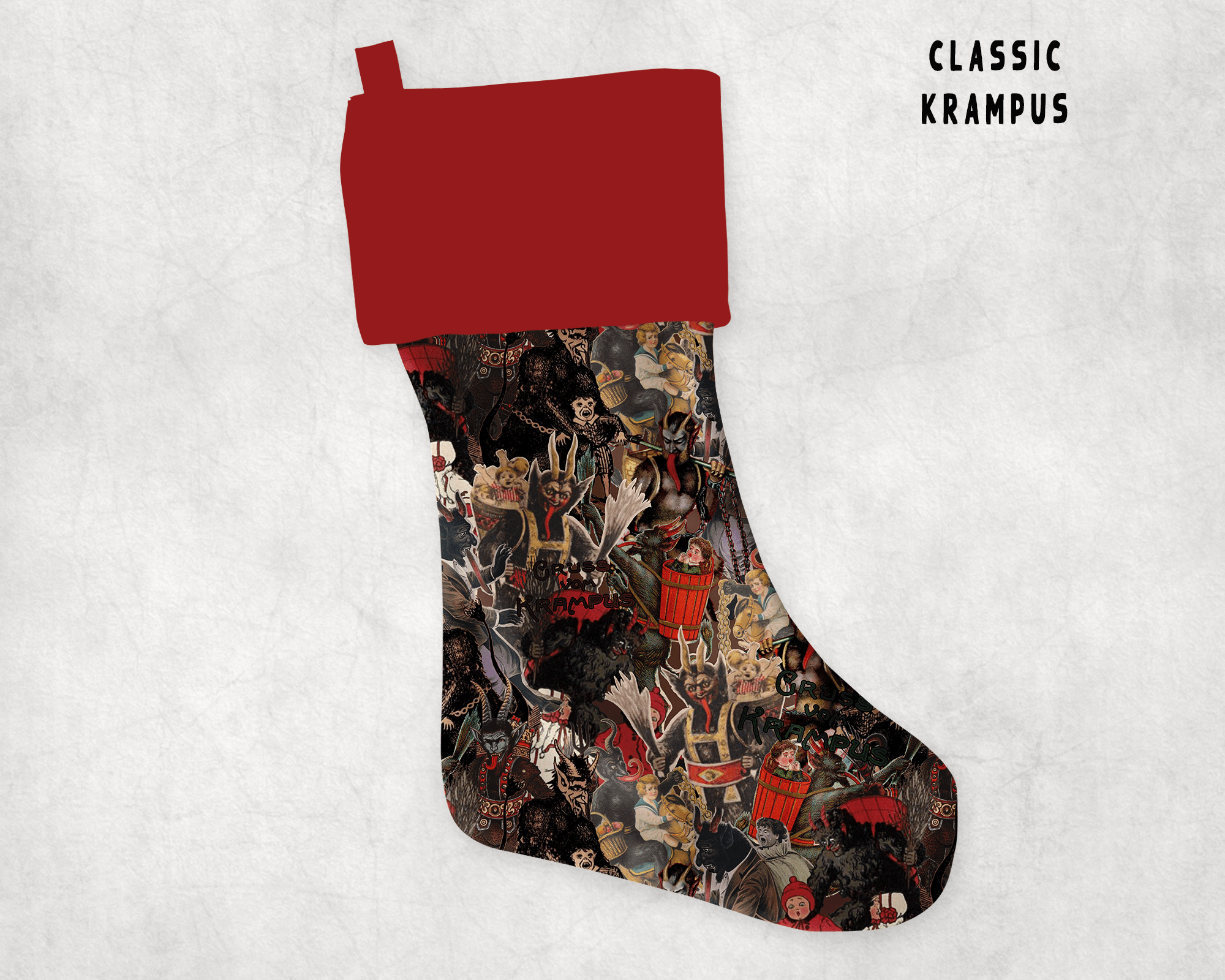 XMAS STOCKINGS-CLASSIC KRAMPUS-Stay Foxy Boutique, Florissant, Missouri