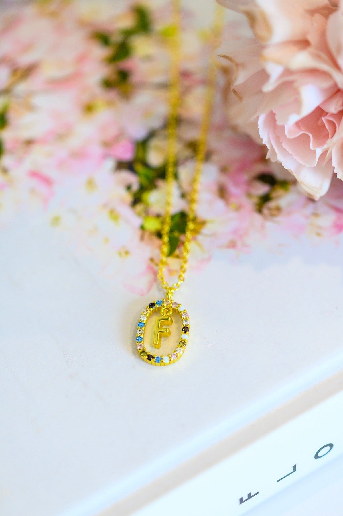 Mi Amor Gold Dipped Initial Necklace-Womens-Stay Foxy Boutique, Florissant, Missouri