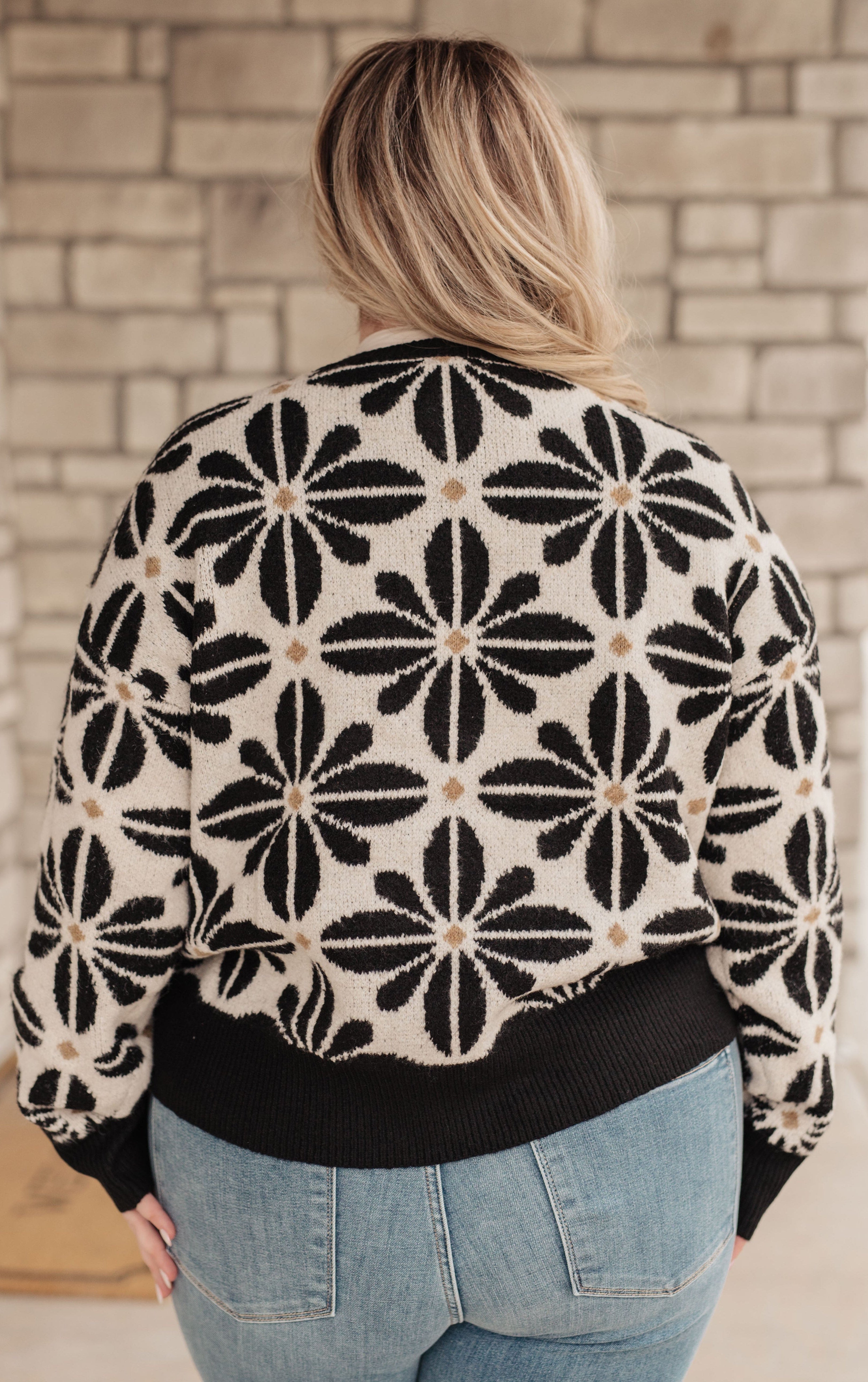Mid Mod Floral Sweater-Womens-Stay Foxy Boutique, Florissant, Missouri