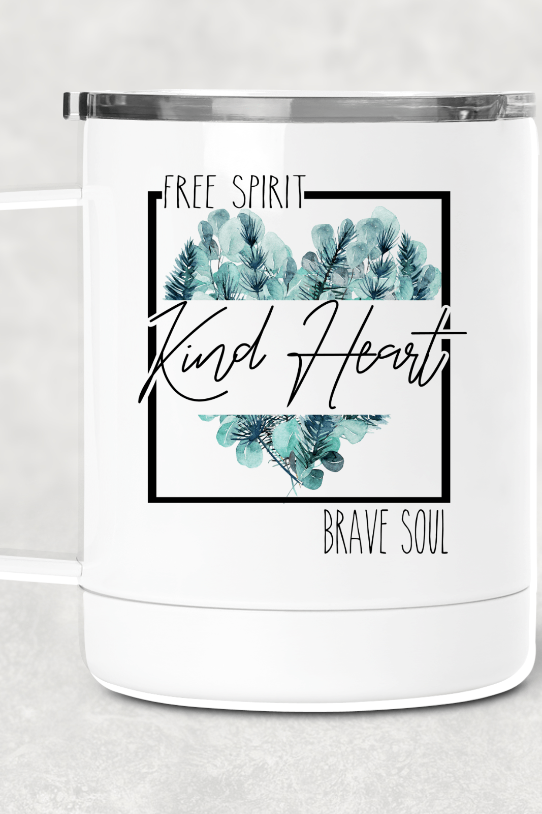 Kind Heart Green Mug /Wine Cup-Stay Foxy Boutique, Florissant, Missouri