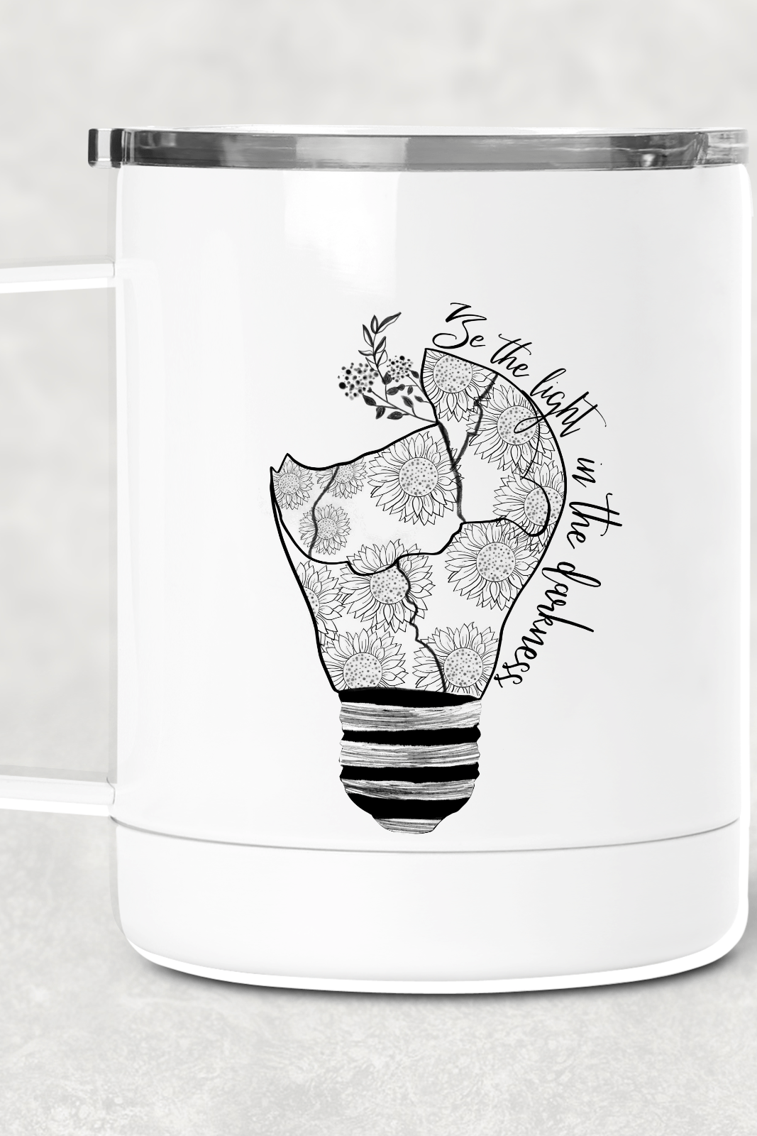 Be The Light Mug /Wine Cup-Stay Foxy Boutique, Florissant, Missouri