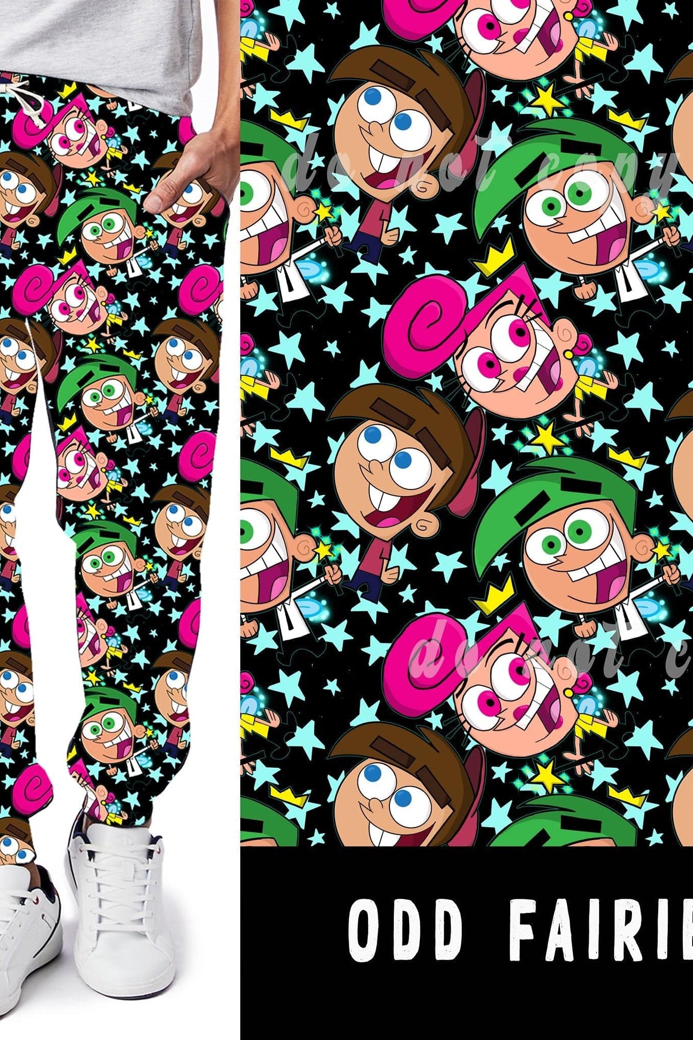 90'S TOON RUN- ODD FAIRIES LEGGINGS/JOGGERS-Stay Foxy Boutique, Florissant, Missouri