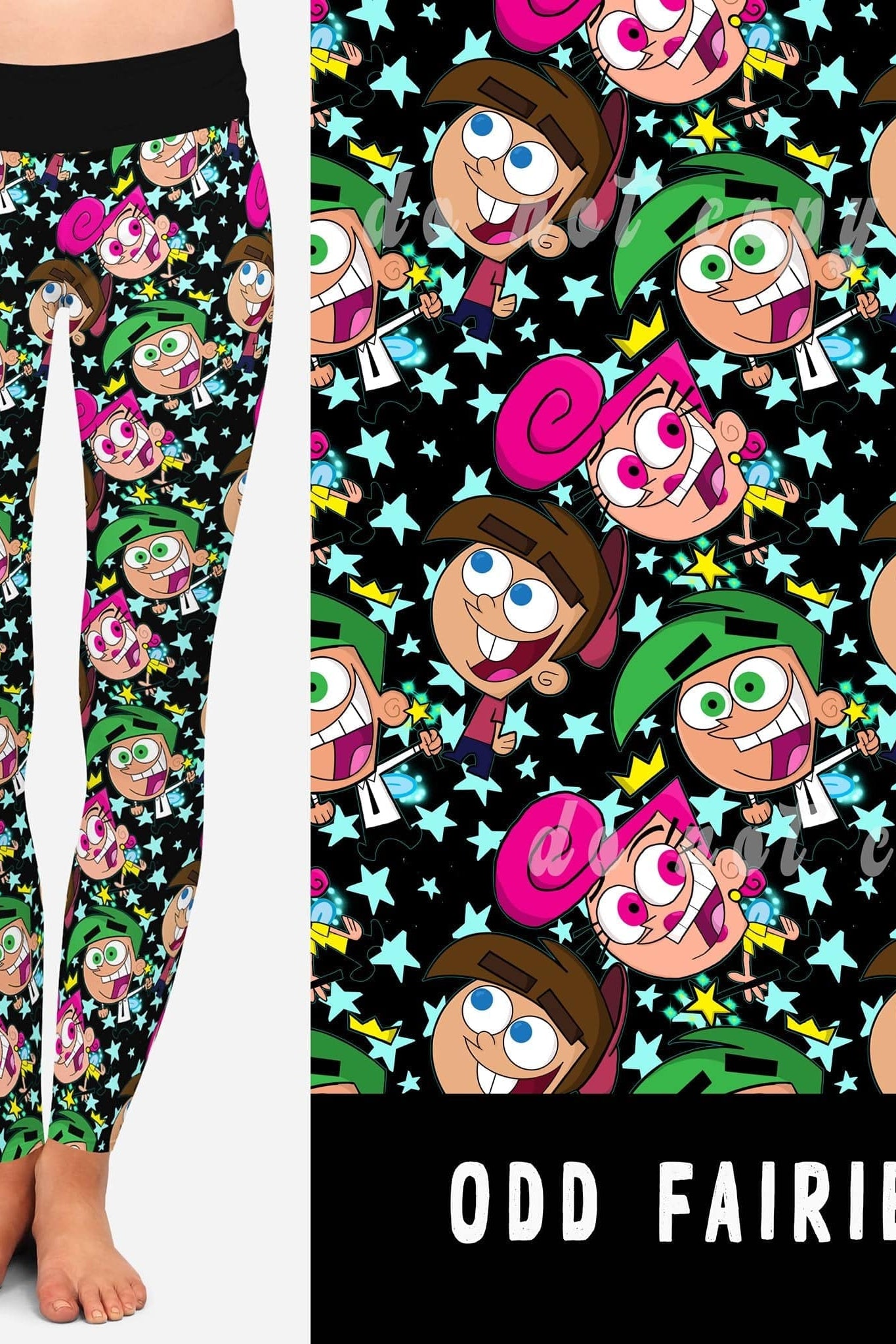 90'S TOON RUN- ODD FAIRIES LEGGINGS/JOGGERS-Stay Foxy Boutique, Florissant, Missouri