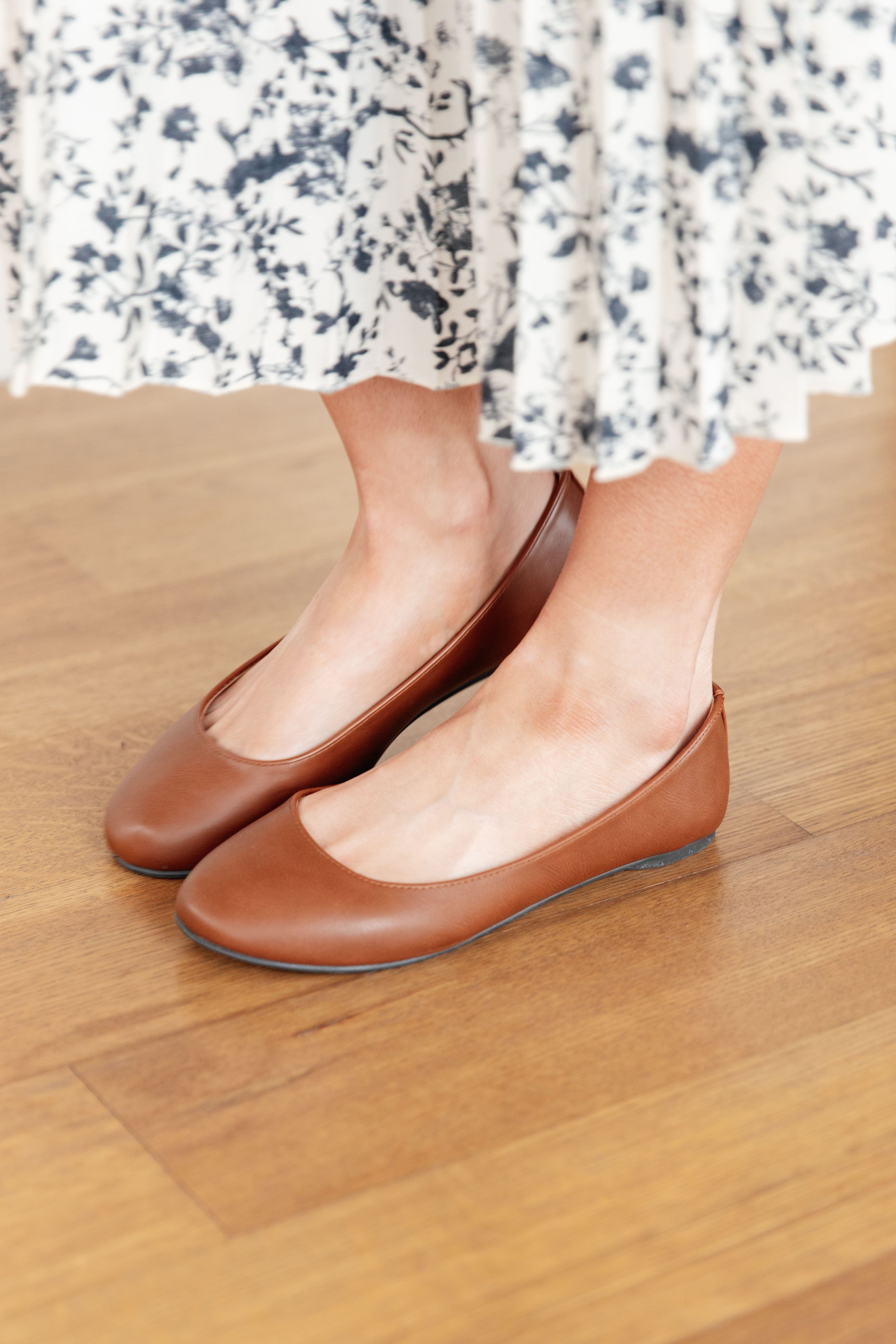 On Your Toes Ballet Flats in Camel-Womens-Stay Foxy Boutique, Florissant, Missouri