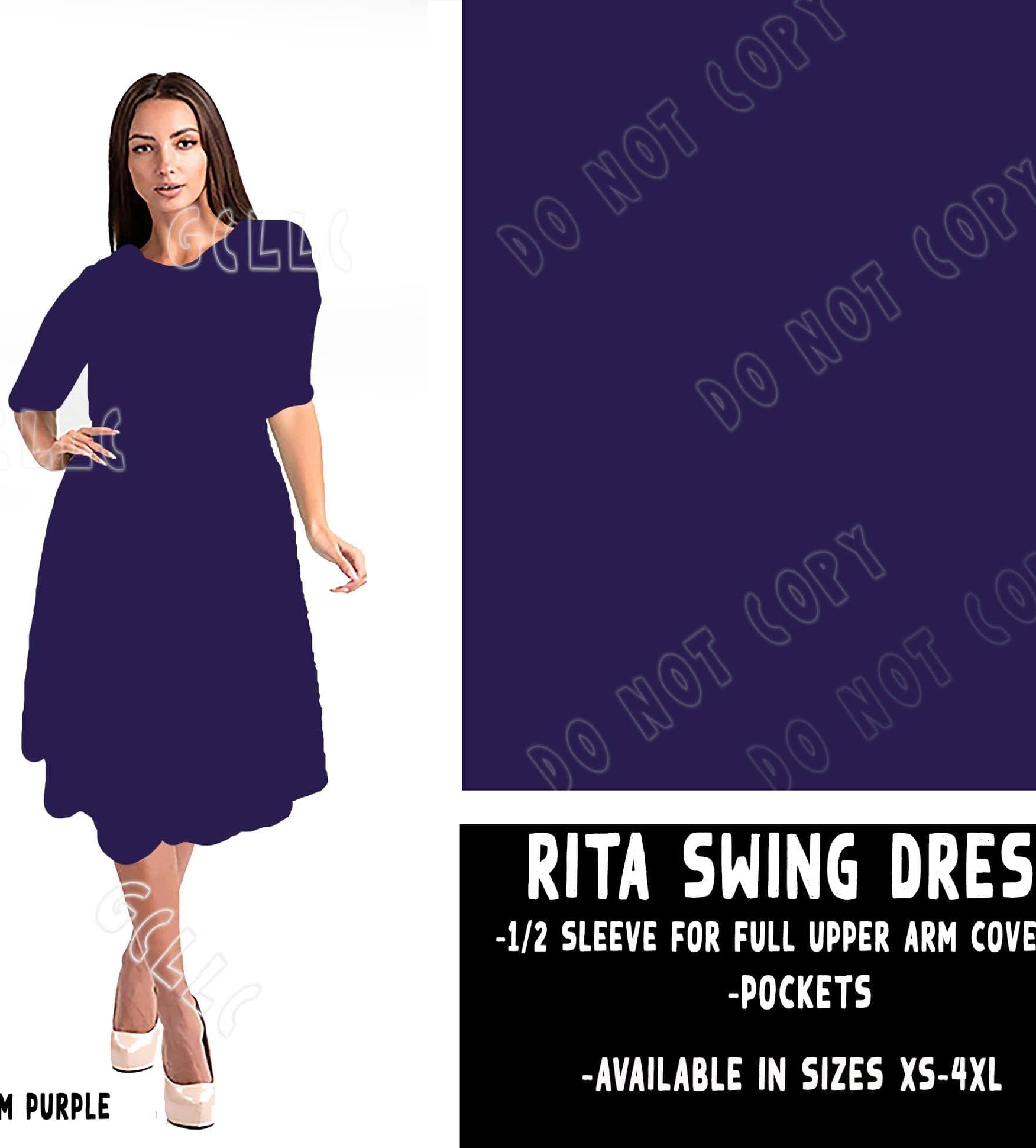 RITA SWING DRESS RUN-PLUM-Stay Foxy Boutique, Florissant, Missouri