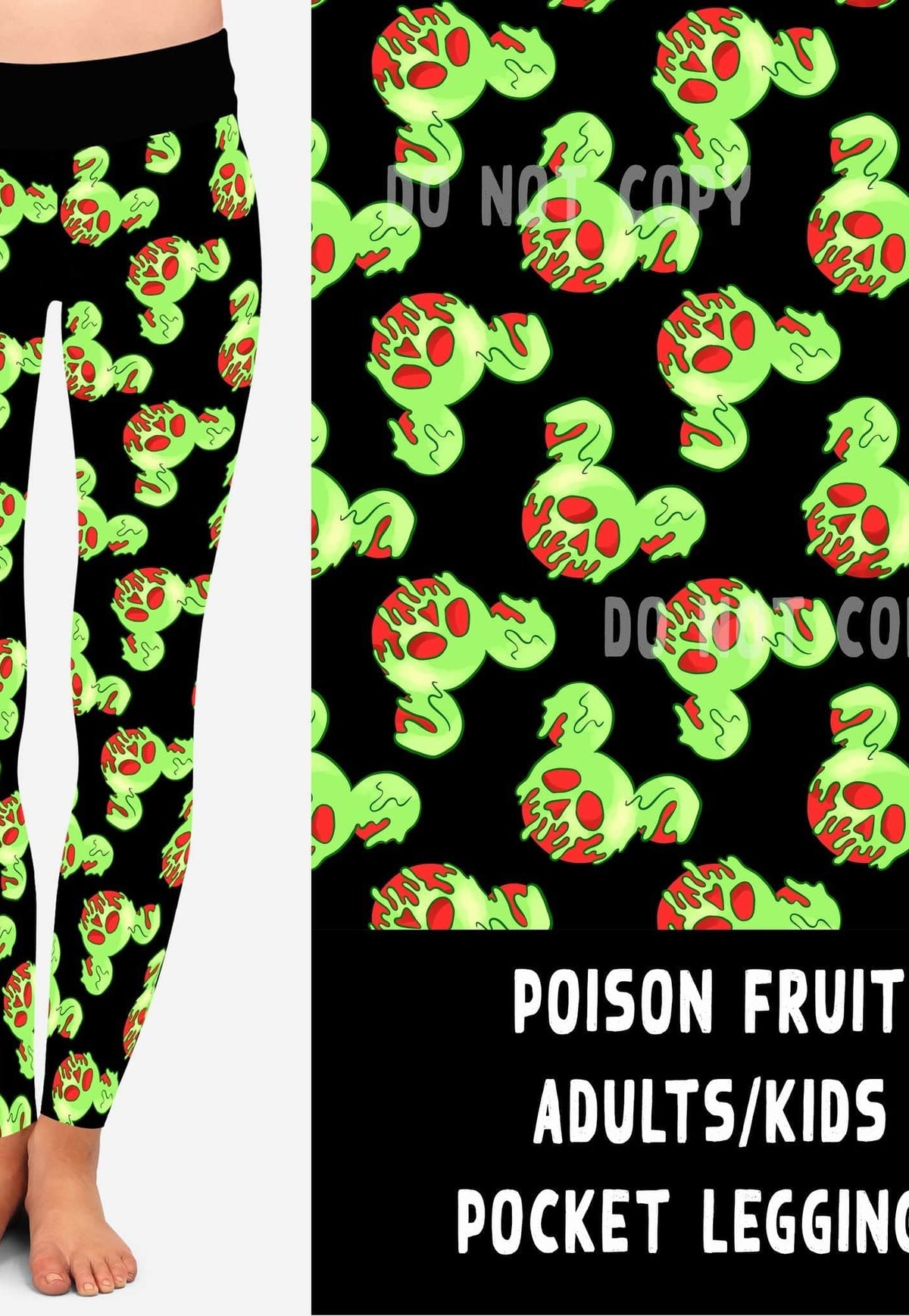 VILLAIN VIP RUN-POISON FRUIT LEGGINGS/CAPRI/JOGGERS-Stay Foxy Boutique, Florissant, Missouri