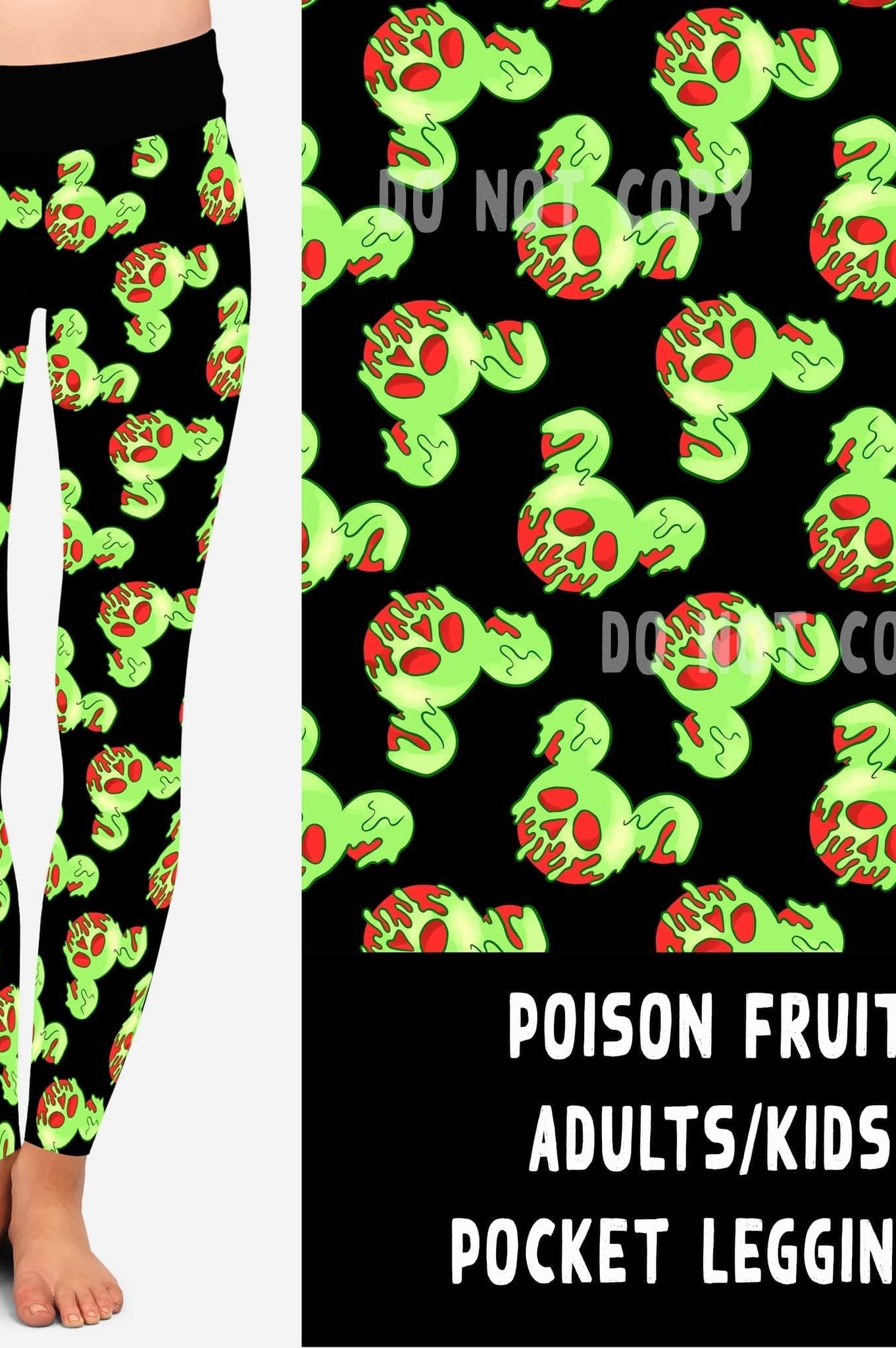 VILLAIN VIP RUN-POISON FRUIT LEGGINGS/CAPRI/JOGGERS-Stay Foxy Boutique, Florissant, Missouri