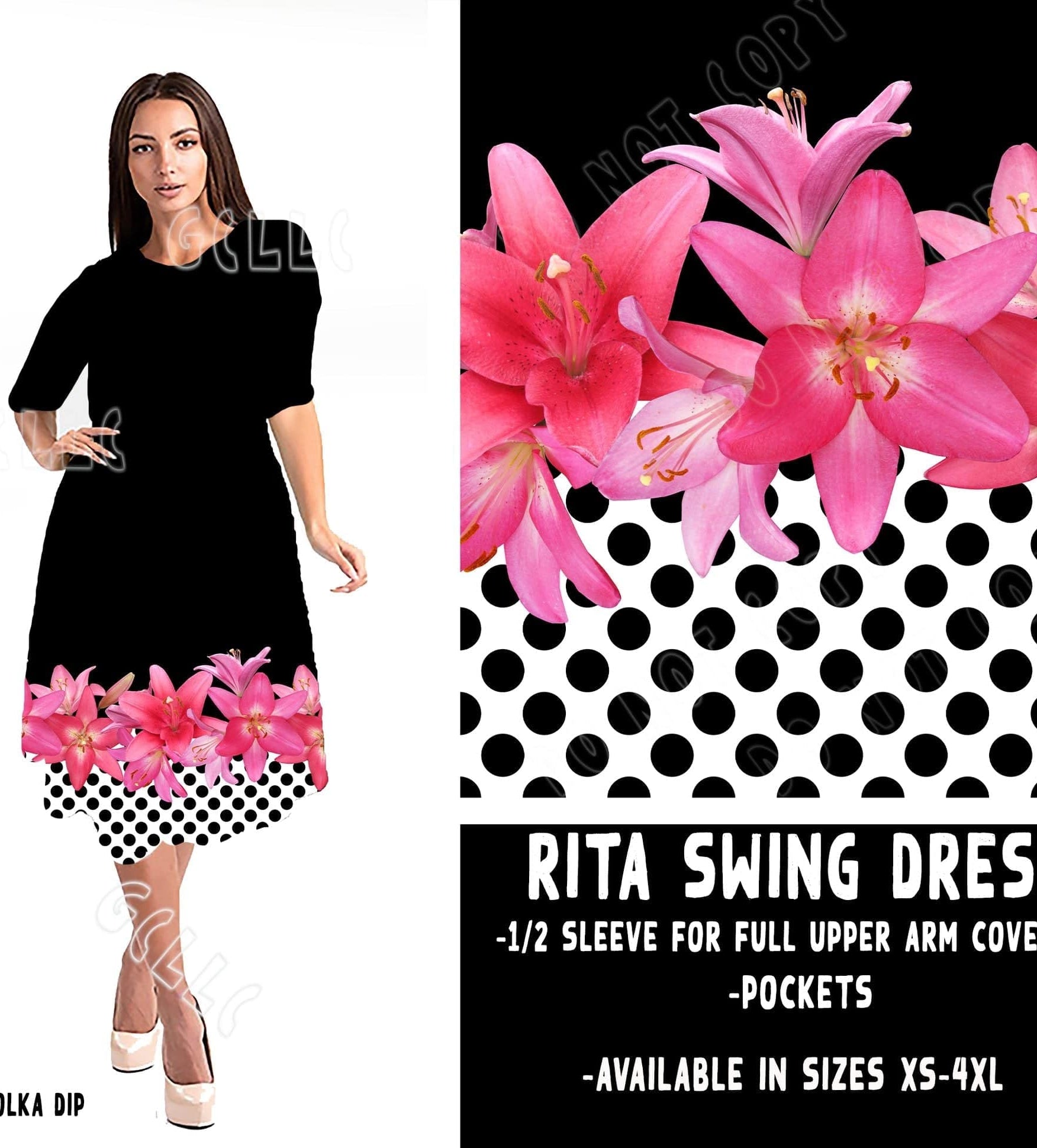 RITA SWING DRESS RUN-POLKA DIPPED-Stay Foxy Boutique, Florissant, Missouri