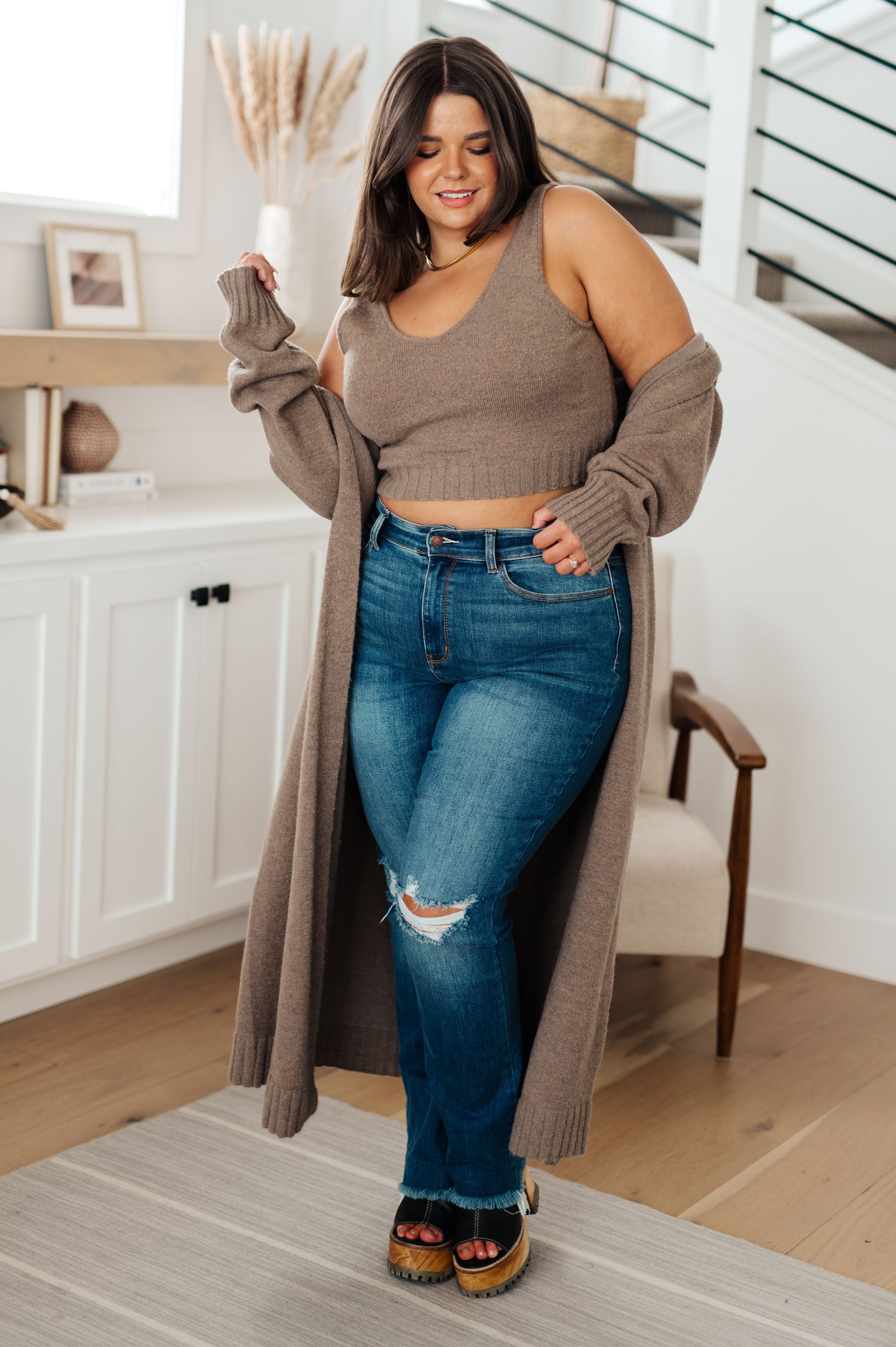 Perfectly Resolved Sweater Tank-Womens-Stay Foxy Boutique, Florissant, Missouri