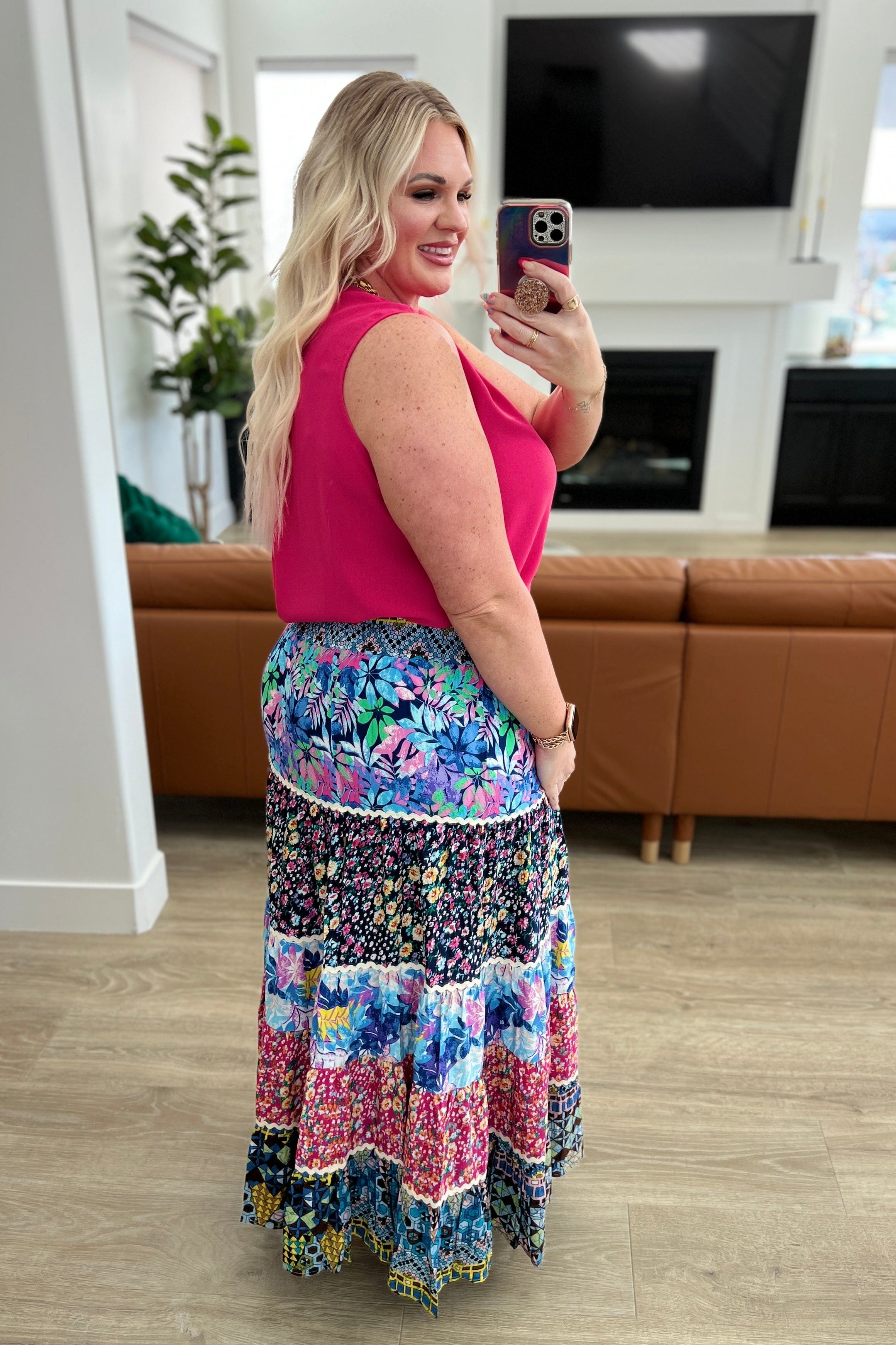 Everlasting Friend Tiered Skirt-Skirts-Stay Foxy Boutique, Florissant, Missouri