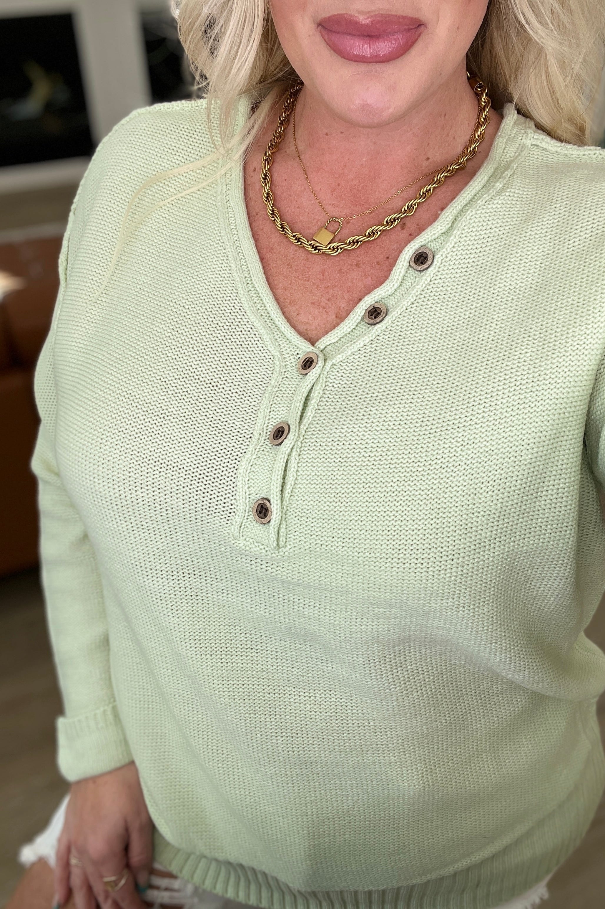 Do It On The Daily Henley Sweater-Layers-Stay Foxy Boutique, Florissant, Missouri