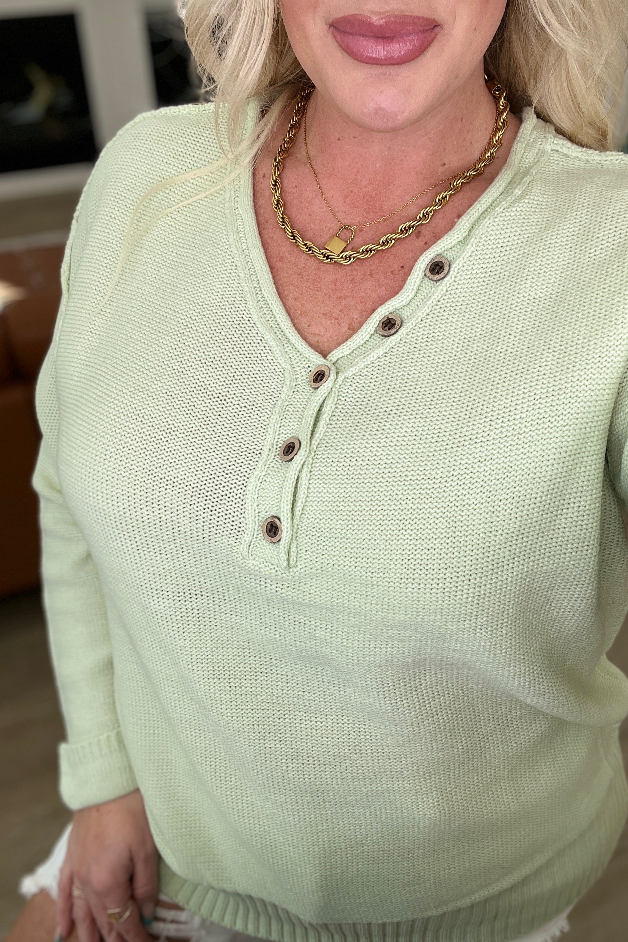 Do It On The Daily Henley Sweater-Layers-Stay Foxy Boutique, Florissant, Missouri