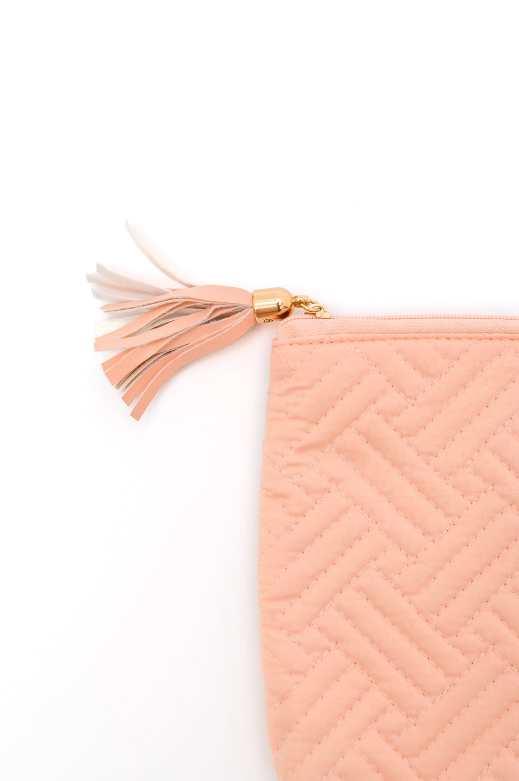 Quilted Travel Zip Pouch in Pink-Womens-Stay Foxy Boutique, Florissant, Missouri
