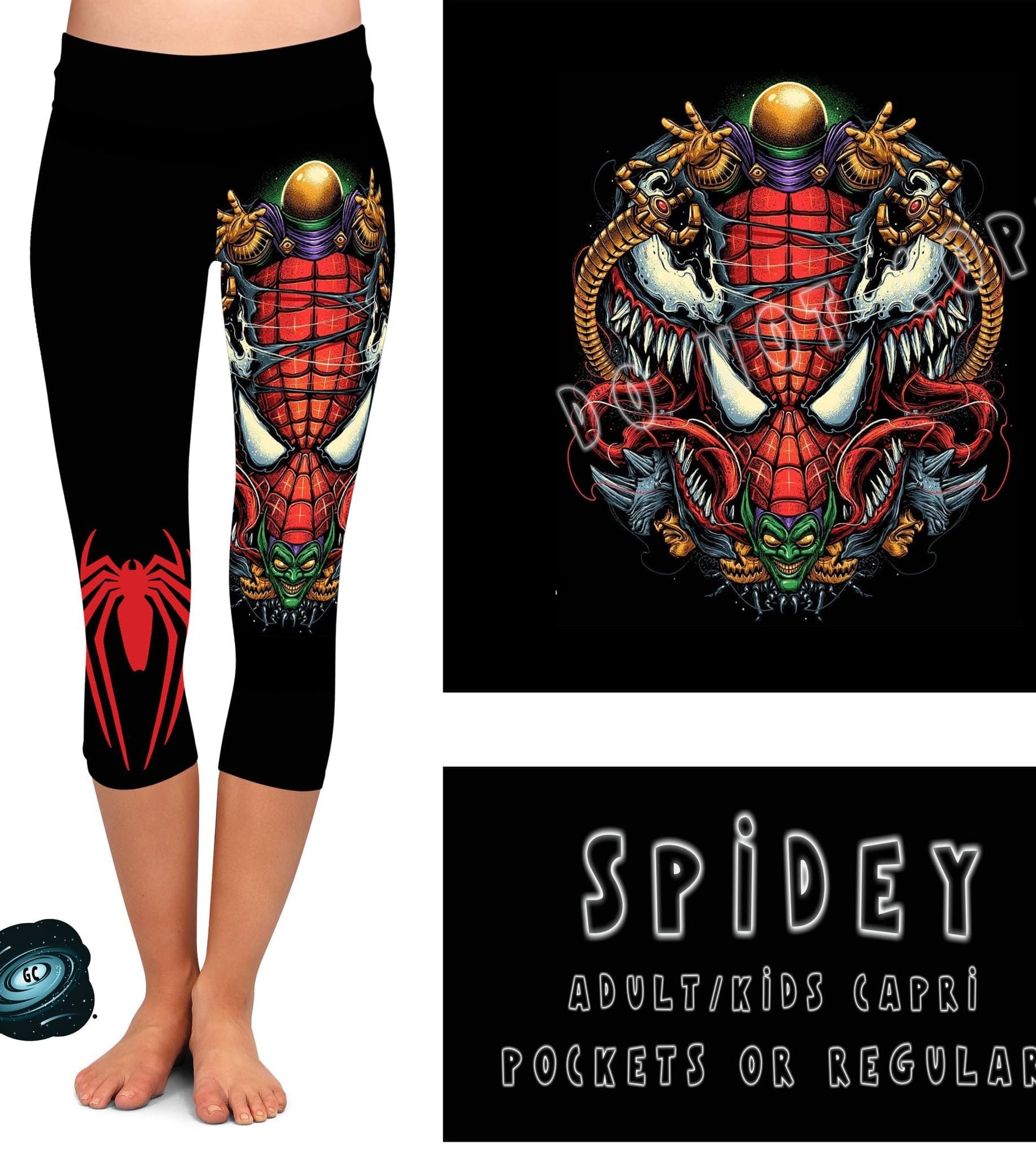 BATCH 65- SPIDEY LEGGINGS/CAPRI/JOGGERS-Stay Foxy Boutique, Florissant, Missouri