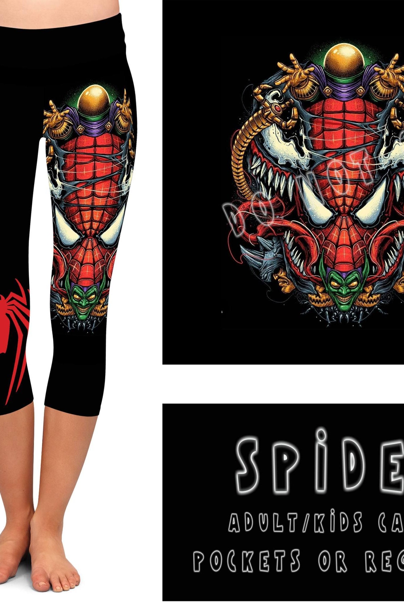 BATCH 65- SPIDEY LEGGINGS/CAPRI/JOGGERS-Stay Foxy Boutique, Florissant, Missouri