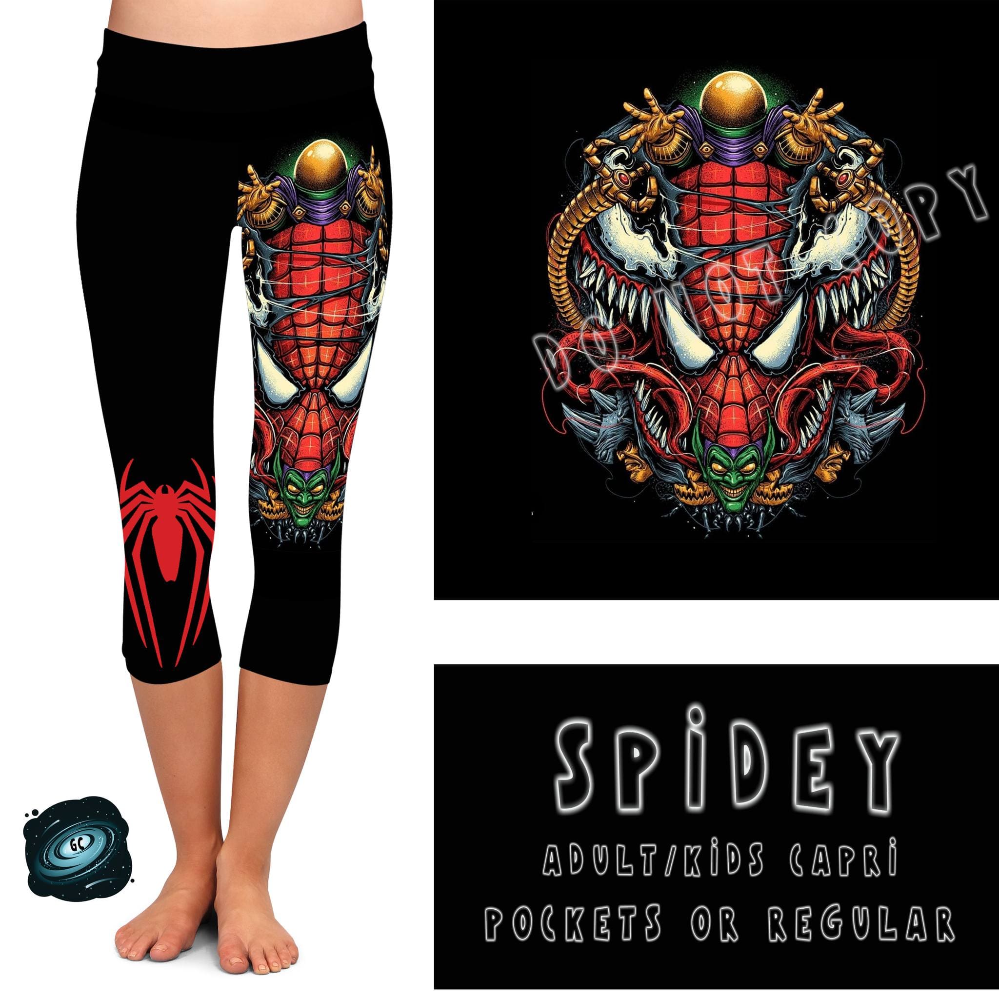 BATCH 65- SPIDEY LEGGINGS/CAPRI/JOGGERS-Stay Foxy Boutique, Florissant, Missouri