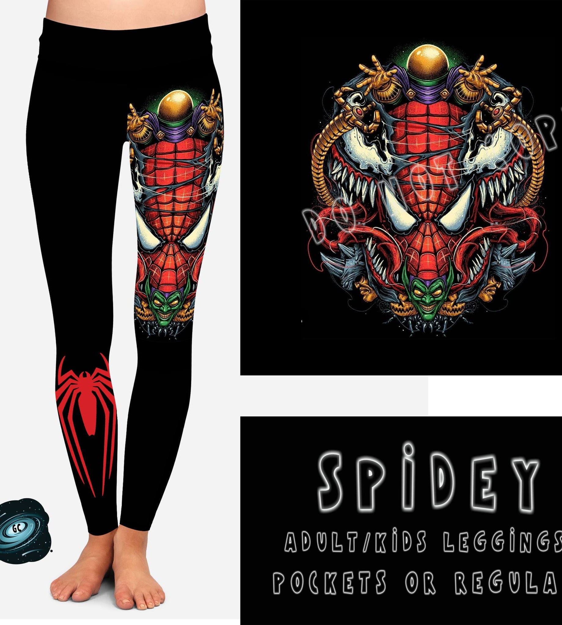 BATCH 65- SPIDEY LEGGINGS/CAPRI/JOGGERS-Stay Foxy Boutique, Florissant, Missouri