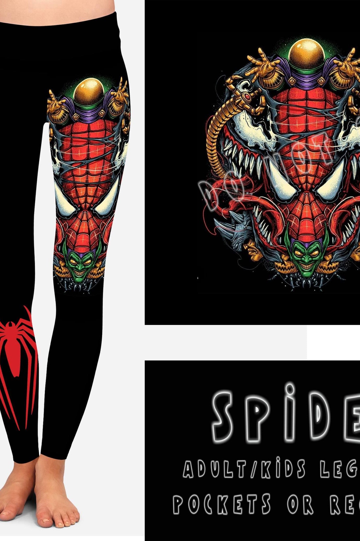 BATCH 65- SPIDEY LEGGINGS/CAPRI/JOGGERS-Stay Foxy Boutique, Florissant, Missouri