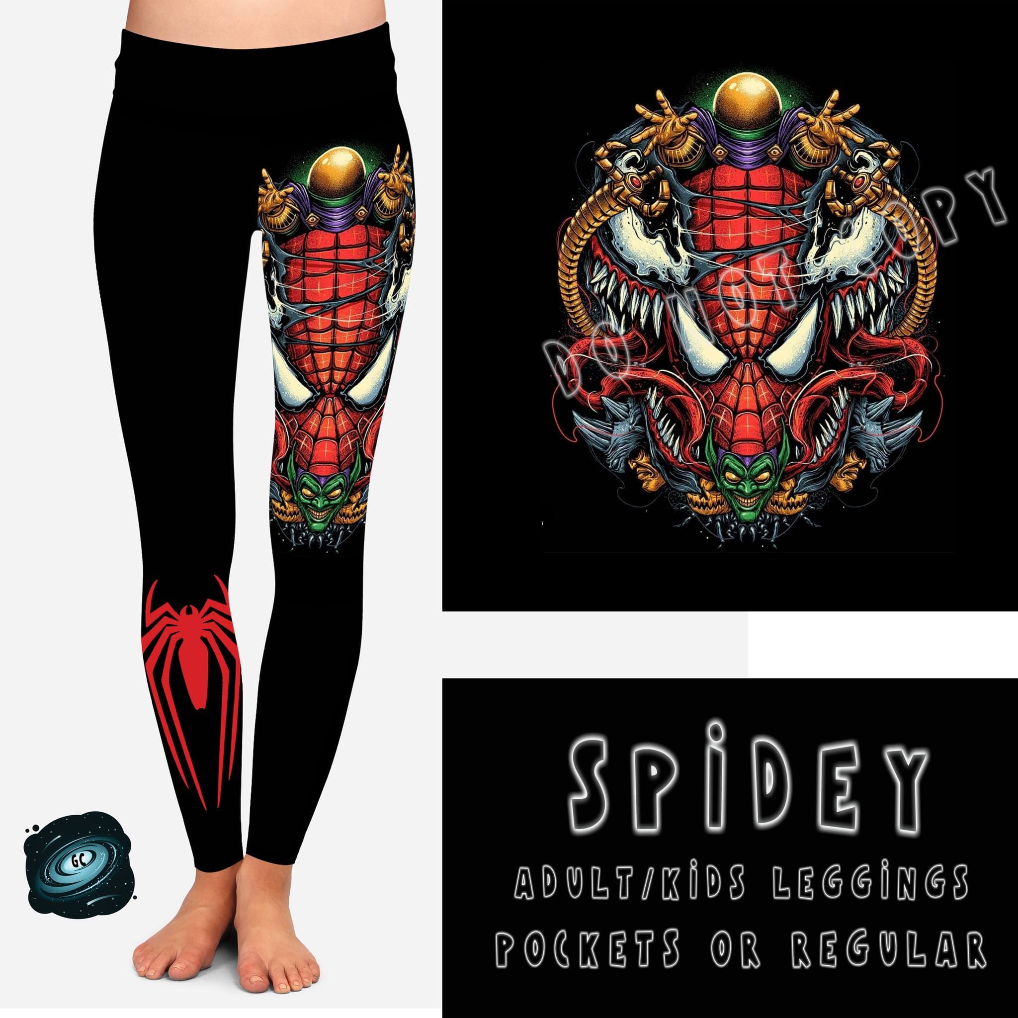 BATCH 65- SPIDEY LEGGINGS/CAPRI/JOGGERS-Stay Foxy Boutique, Florissant, Missouri