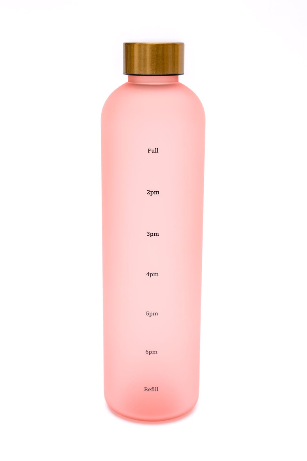 Sippin' Pretty 32 oz Translucent Water Bottle in Pink & Gold-Womens-Stay Foxy Boutique, Florissant, Missouri